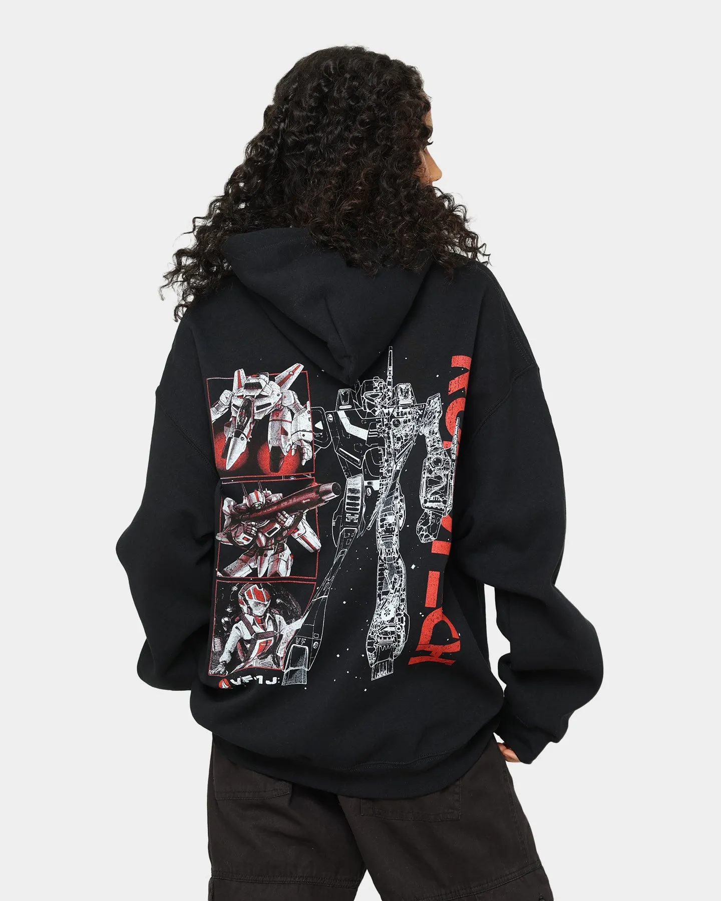 American Thrift X Robotech VF1J Hoodie Black sold by Culture Kings