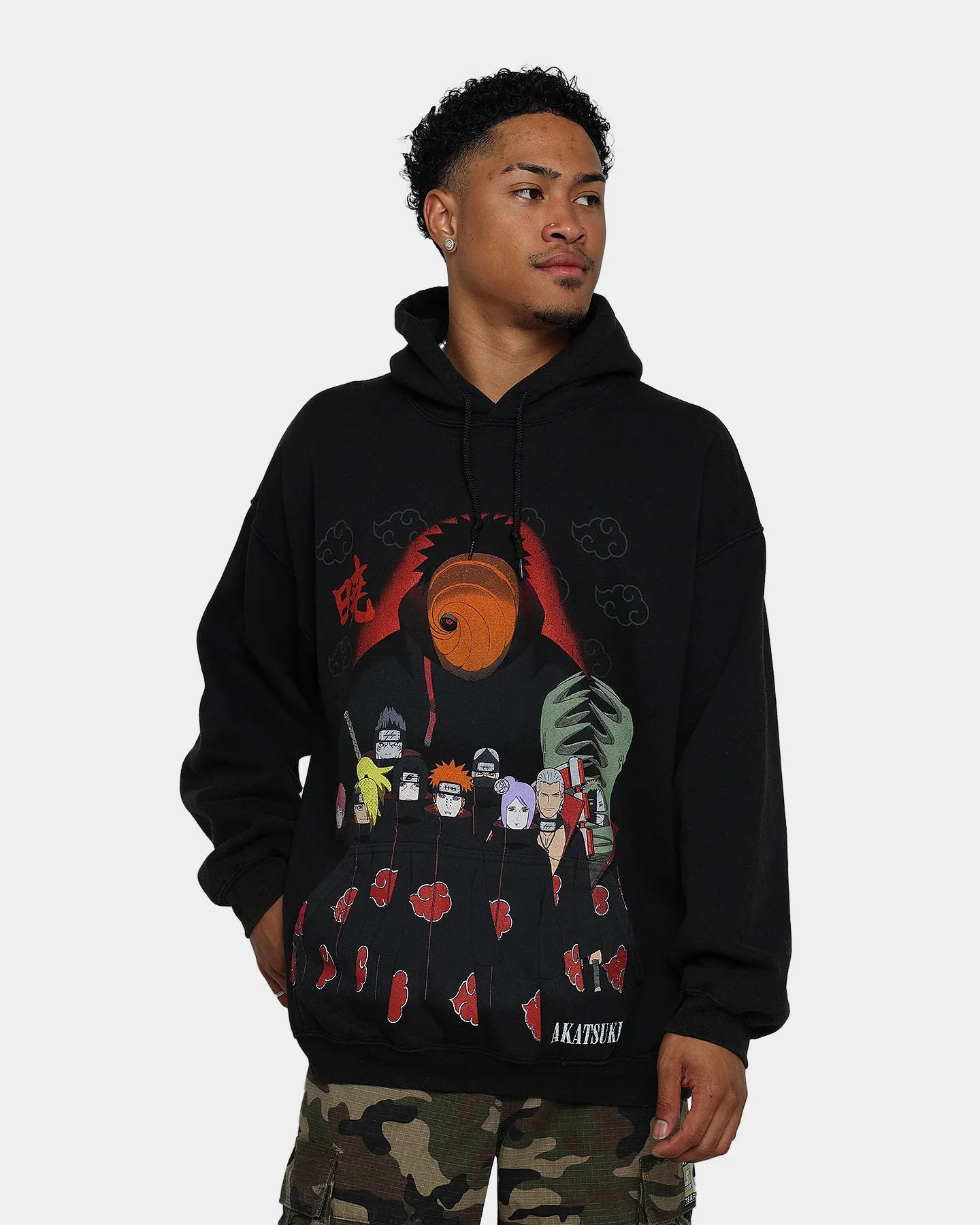 Goat Crew X Naruto Akatsuki Organic Premium Vintage Hoodie Vintage Black sold by Culture Kings