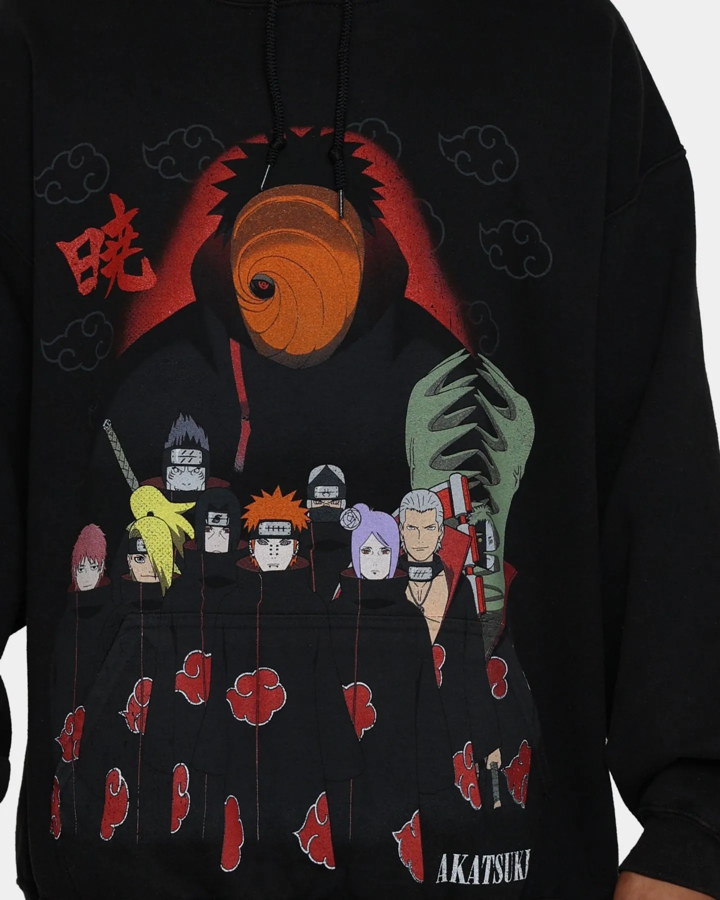 Goat Crew X Naruto Akatsuki Organic Premium Vintage Hoodie Vintage Black sold by Culture Kings product image thumbnail 4