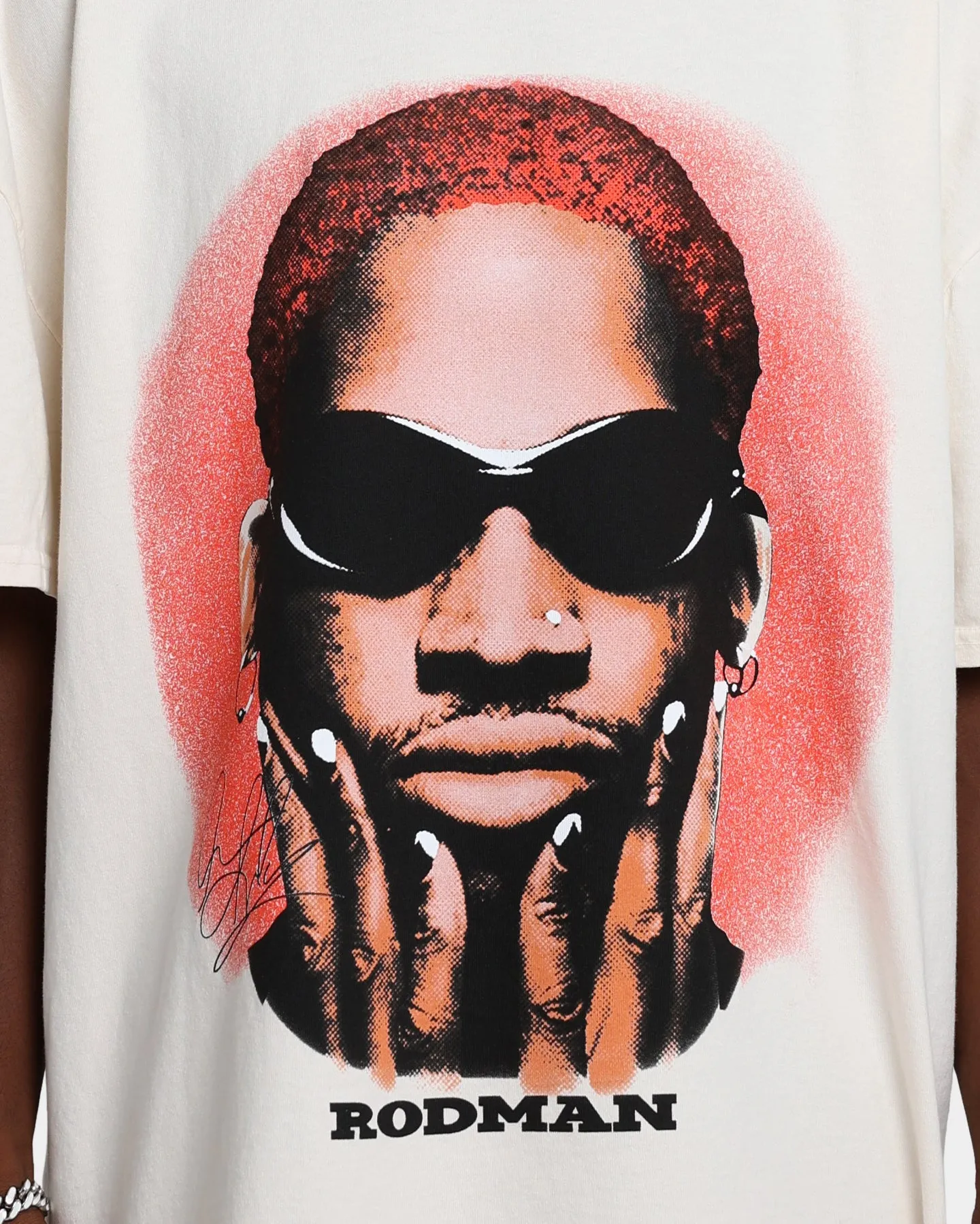 Rodman Brand Rodman Signature Vintage T-Shirt Off White sold by Culture Kings product image thumbnail 4