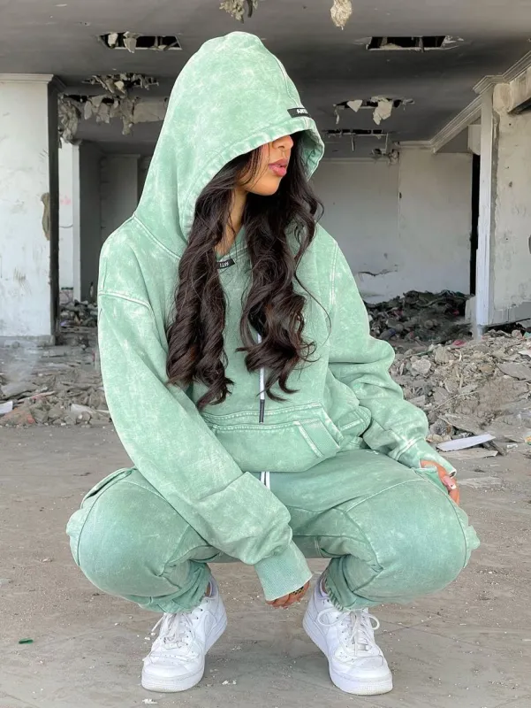 The Anti Order Anti Essential Hoodie Green Crystal sold by Culture Kings
