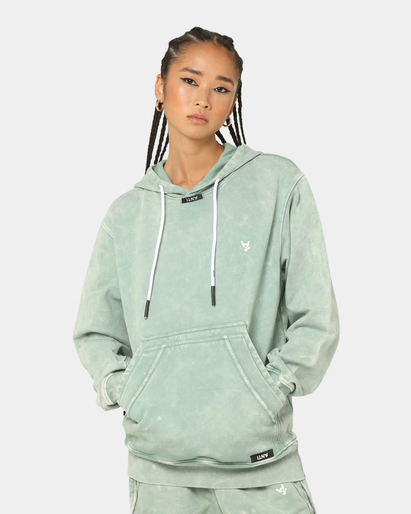 The Anti Order Anti Essential Hoodie Green Crystal sold by Culture Kings product image thumbnail 2