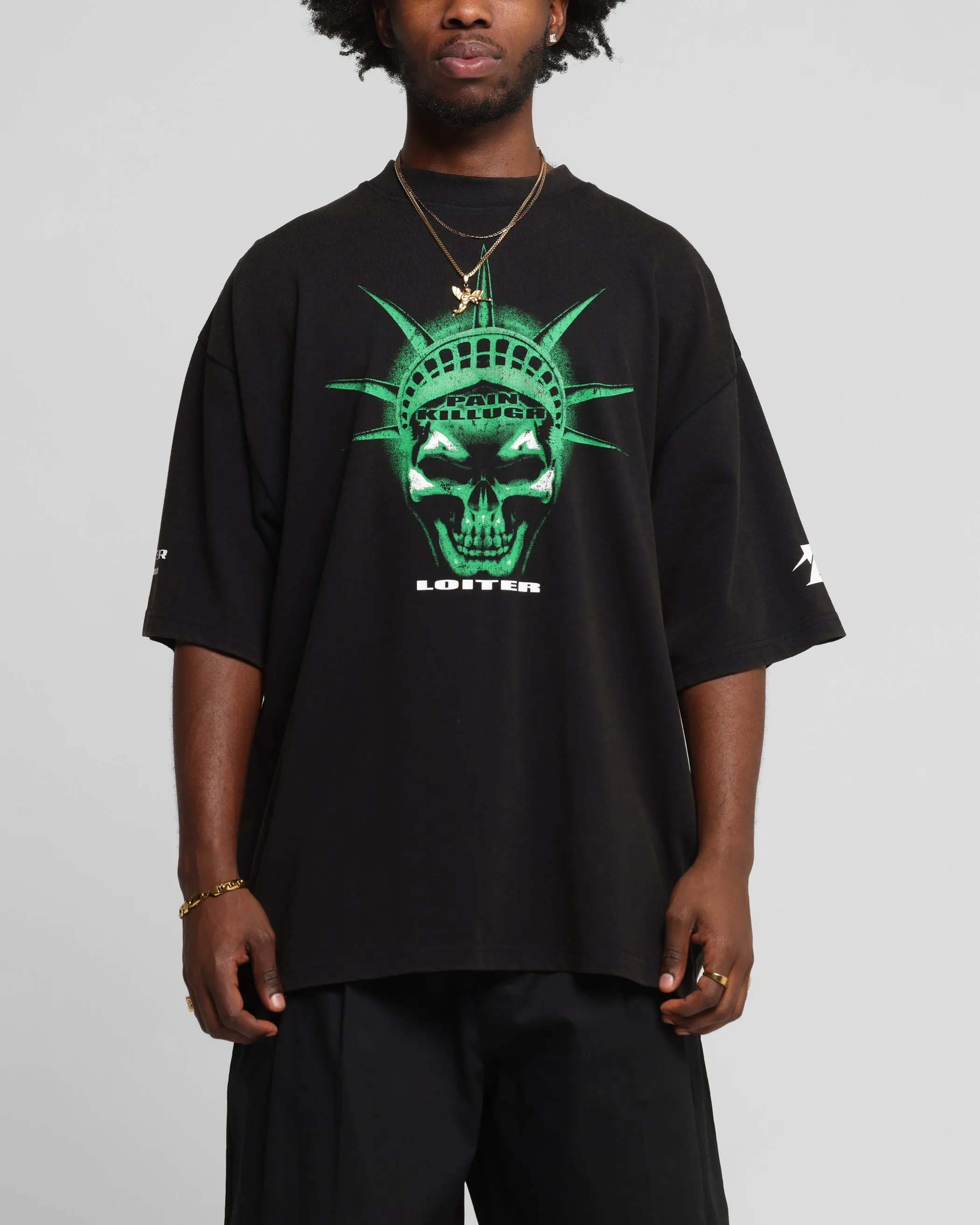 Loiter Liberty Vintage T-Shirt Vintage Black sold by Culture Kings product image thumbnail 2