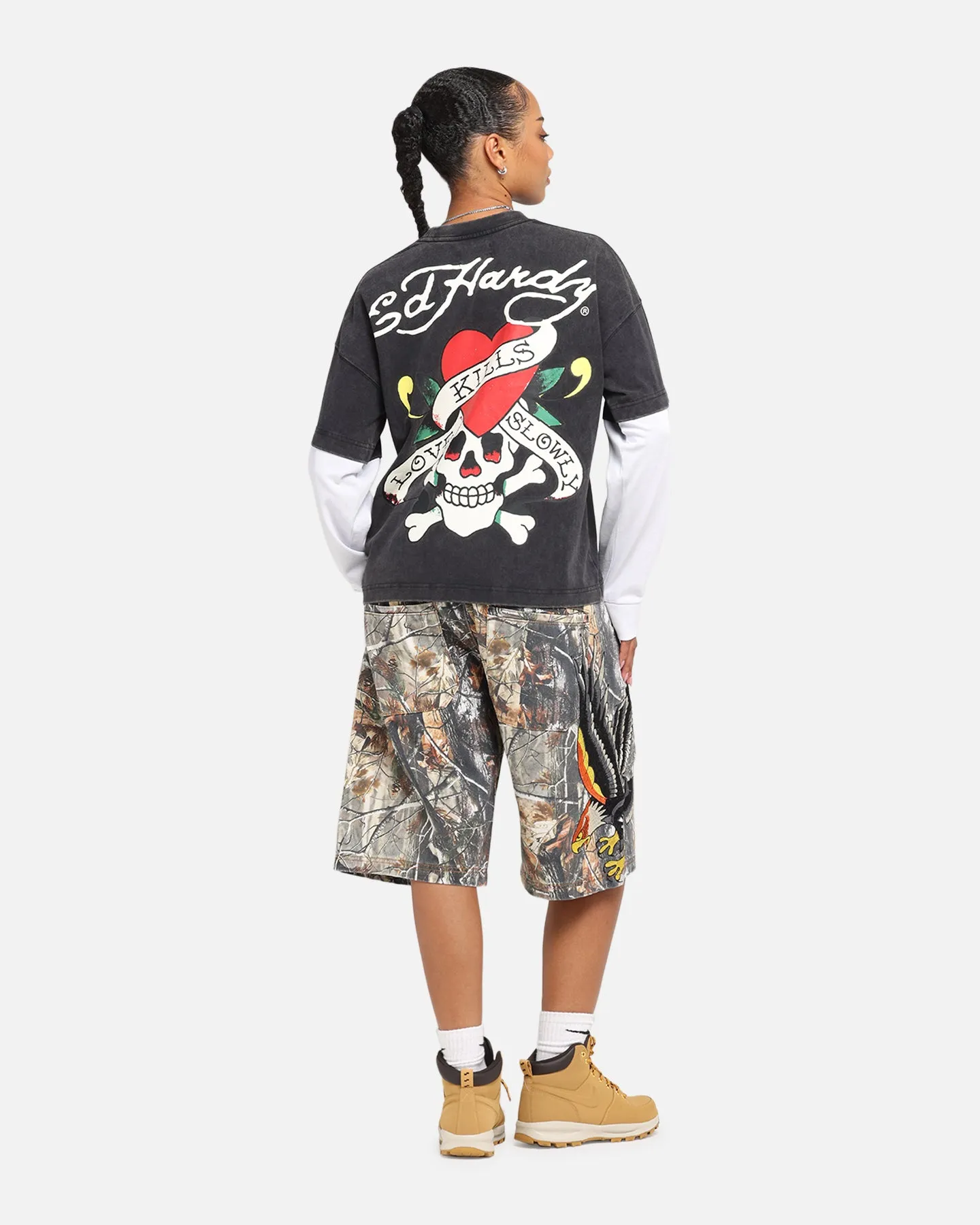 Ed Hardy Love Kills Layered Long Sleeve T-Shirt Black sold by Culture Kings product image thumbnail 3