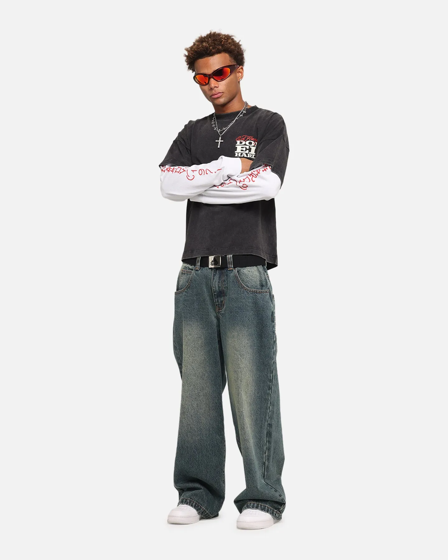 Ed Hardy Love Kills Layered Long Sleeve T-Shirt Black sold by Culture Kings product image thumbnail 4