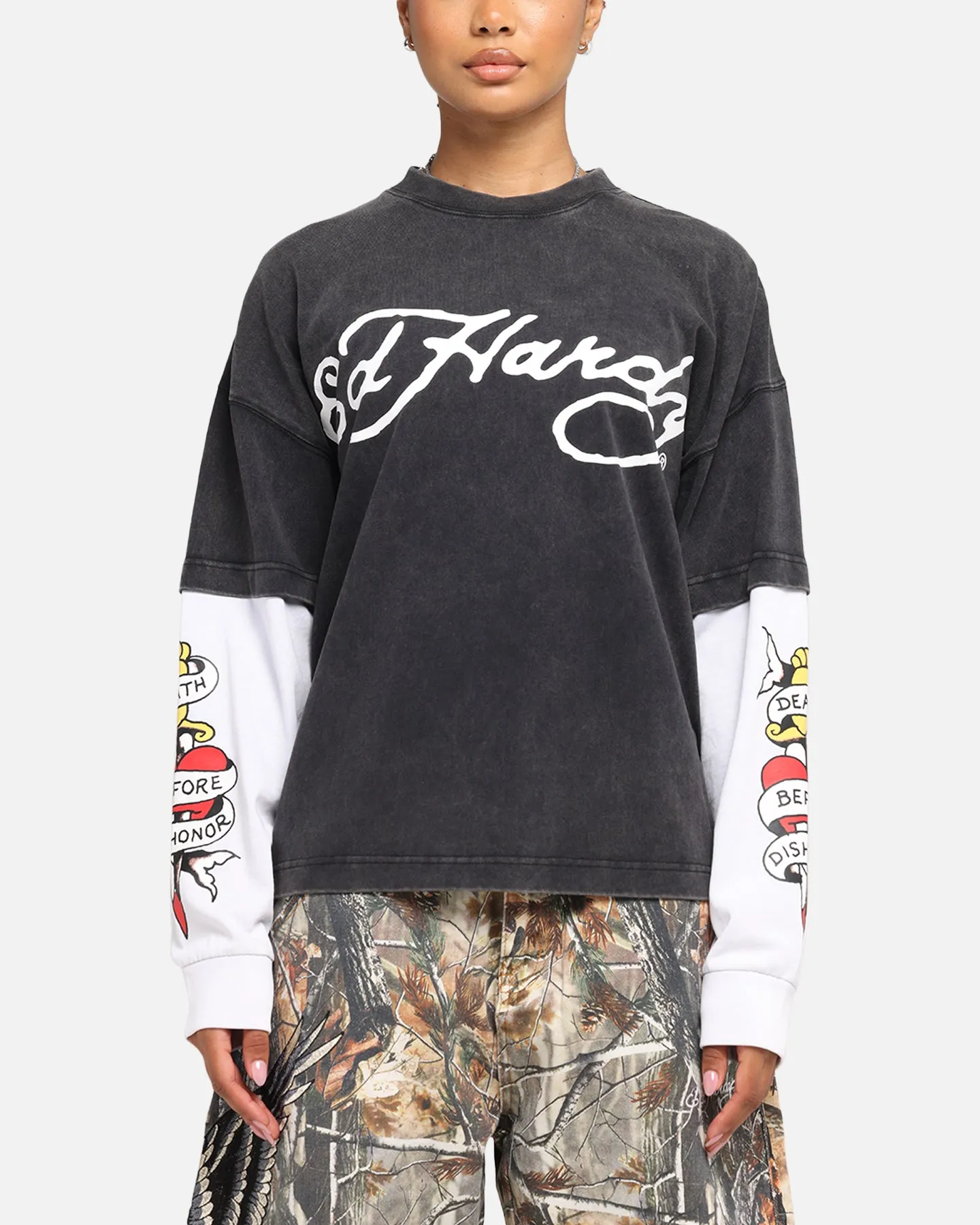 Ed Hardy Tiger Layered Long Sleeve T-Shirt Black sold by Culture Kings product image thumbnail 2