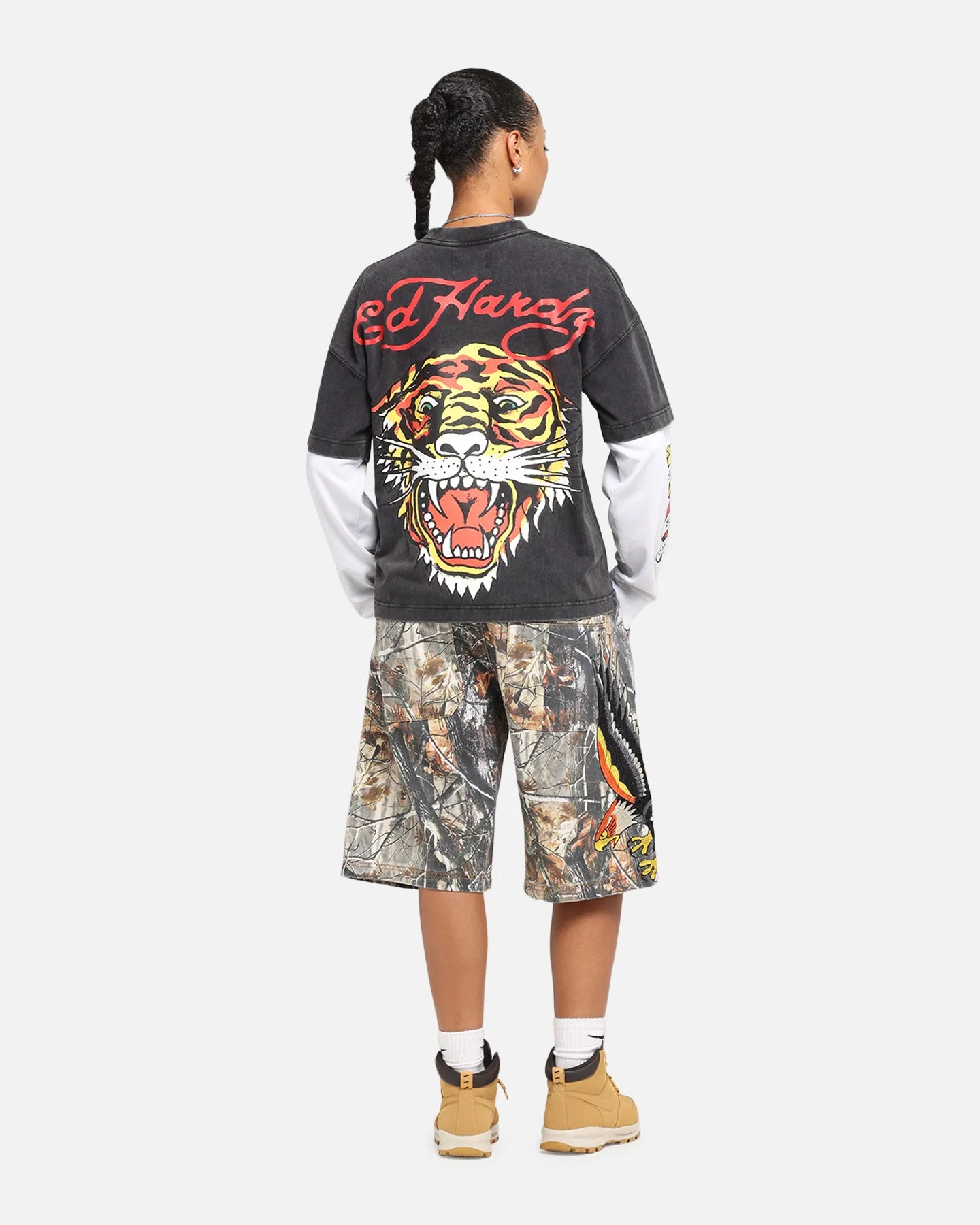 Ed Hardy Tiger Layered Long Sleeve T-Shirt Black sold by Culture Kings product image thumbnail 3