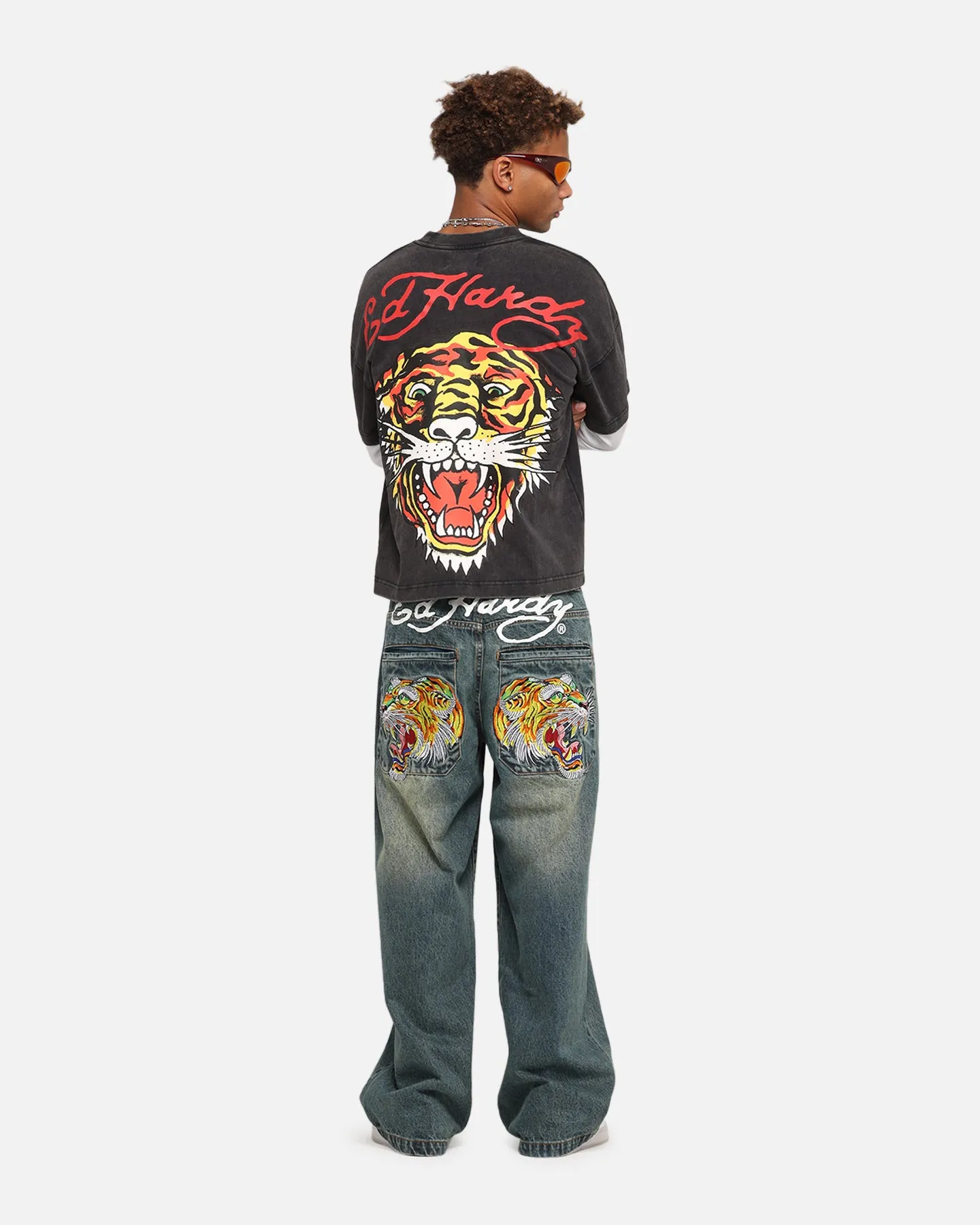Ed Hardy Tiger Layered Long Sleeve T-Shirt Black sold by Culture Kings product image thumbnail 3