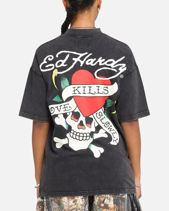 Ed Hardy Love Kills Oversized T-Shirt Black made by Ed Hardy