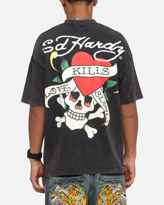 Ed Hardy Love Kills Oversized T-Shirt Black sold by Culture Kings