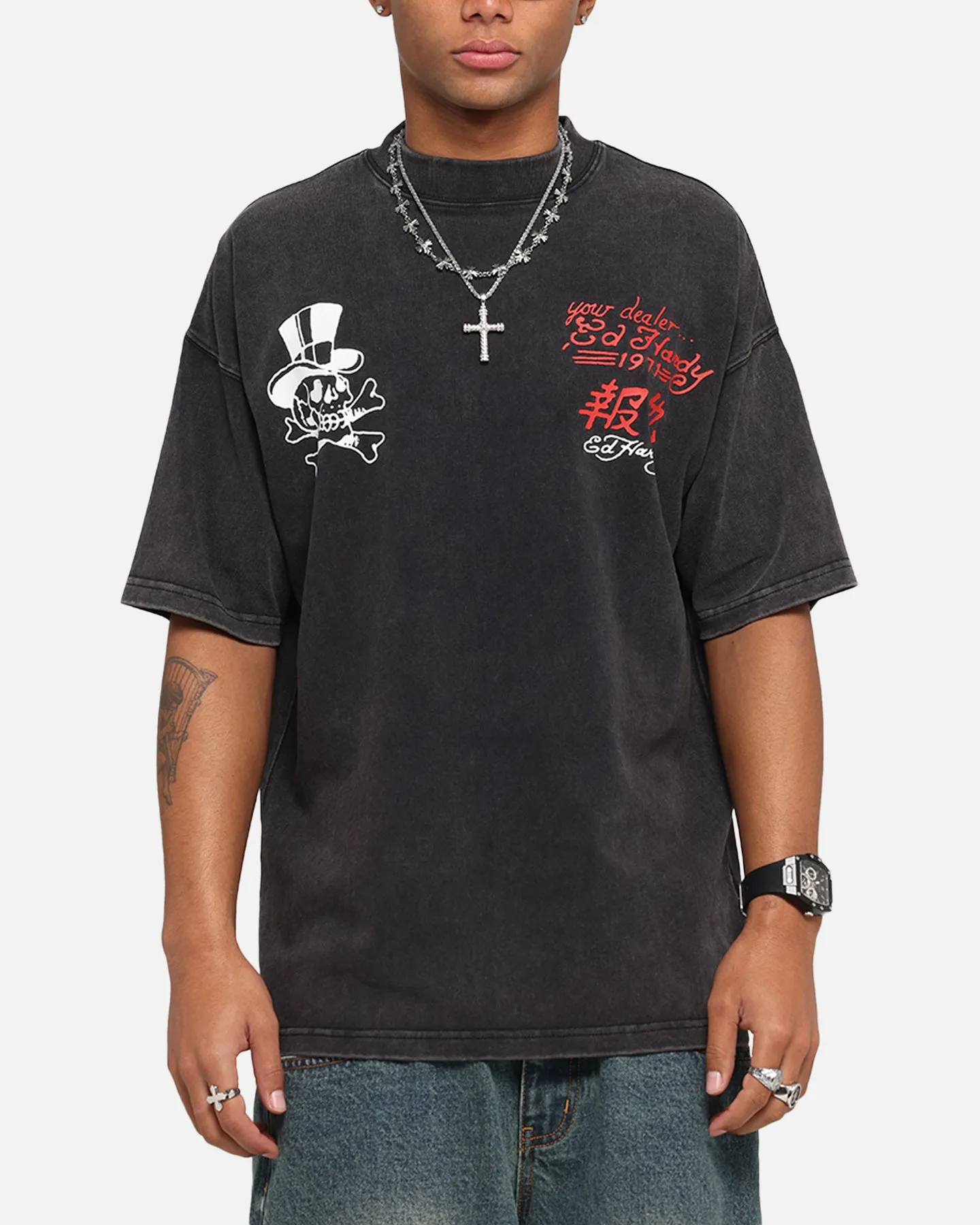 Ed Hardy Love Kills Oversized T-Shirt Black sold by Culture Kings product image thumbnail 2