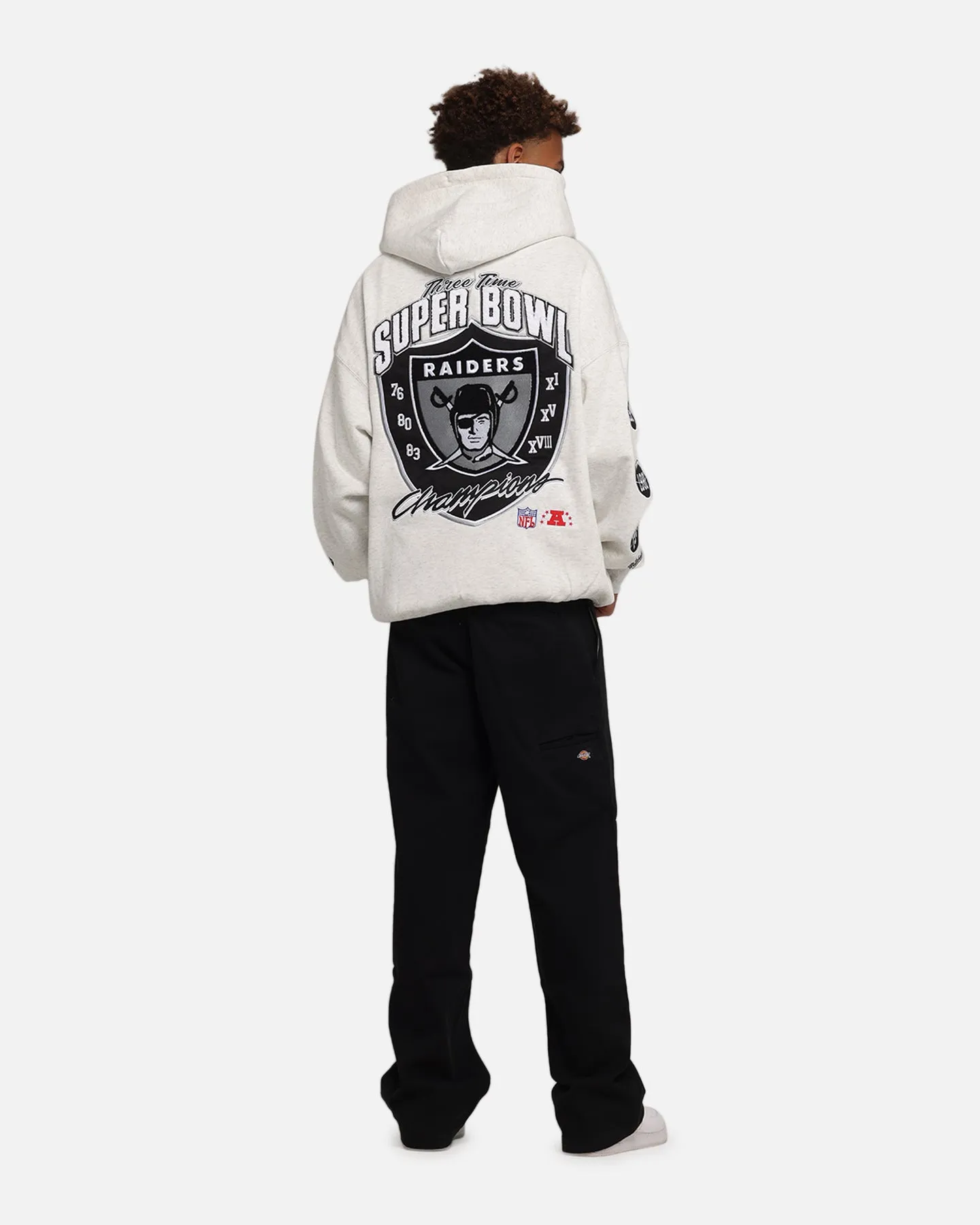 Mitchell & Ness Las Vegas Raiders National Champions Hoodie Silver Marle sold by Culture Kings product image thumbnail 3