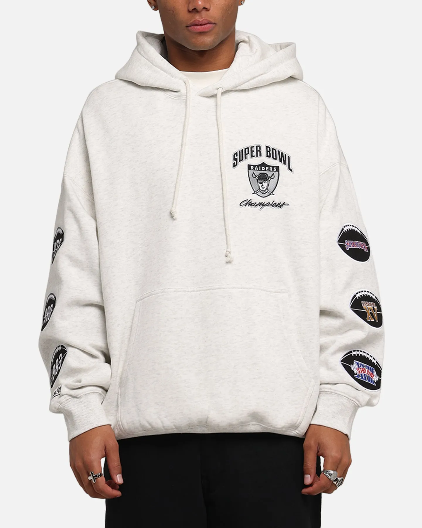Mitchell & Ness Las Vegas Raiders National Champions Hoodie Silver Marle sold by Culture Kings product image thumbnail 2