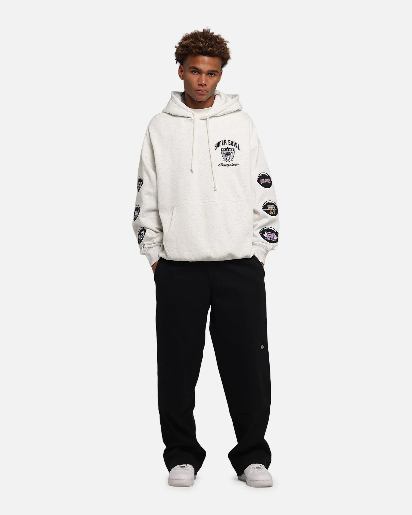 Mitchell & Ness Las Vegas Raiders National Champions Hoodie Silver Marle sold by Culture Kings product image thumbnail 4