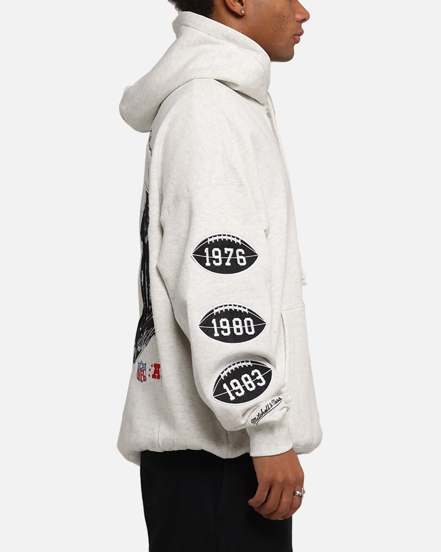 Mitchell & Ness Las Vegas Raiders National Champions Hoodie Silver Marle sold by Culture Kings product image thumbnail 5