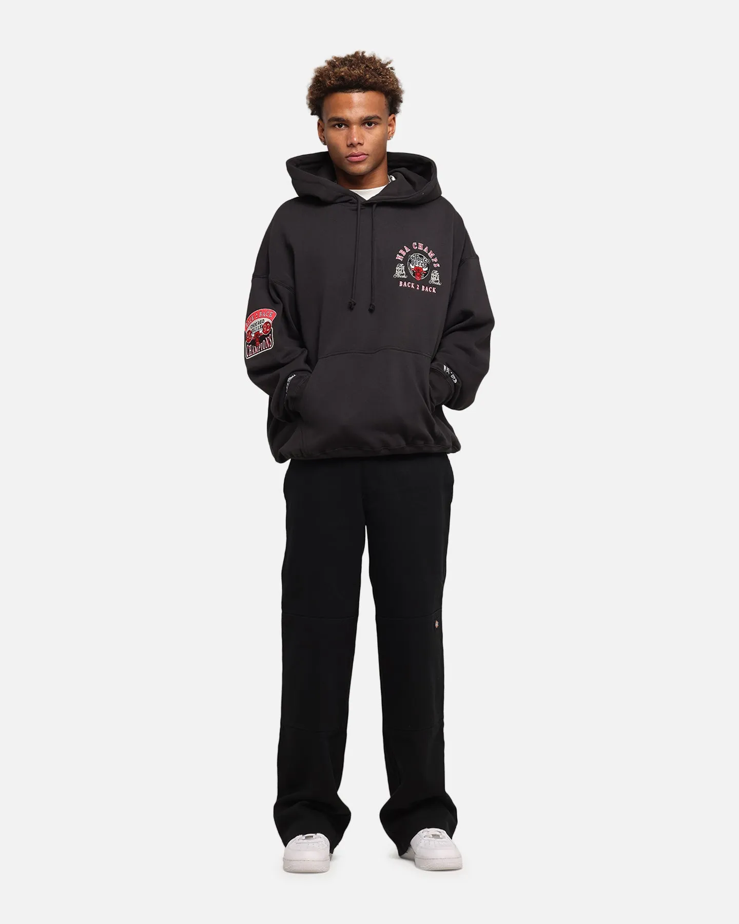 Mitchell & Ness Chicago Bulls National Champions Hoodie Faded Black sold by Culture Kings product image thumbnail 4