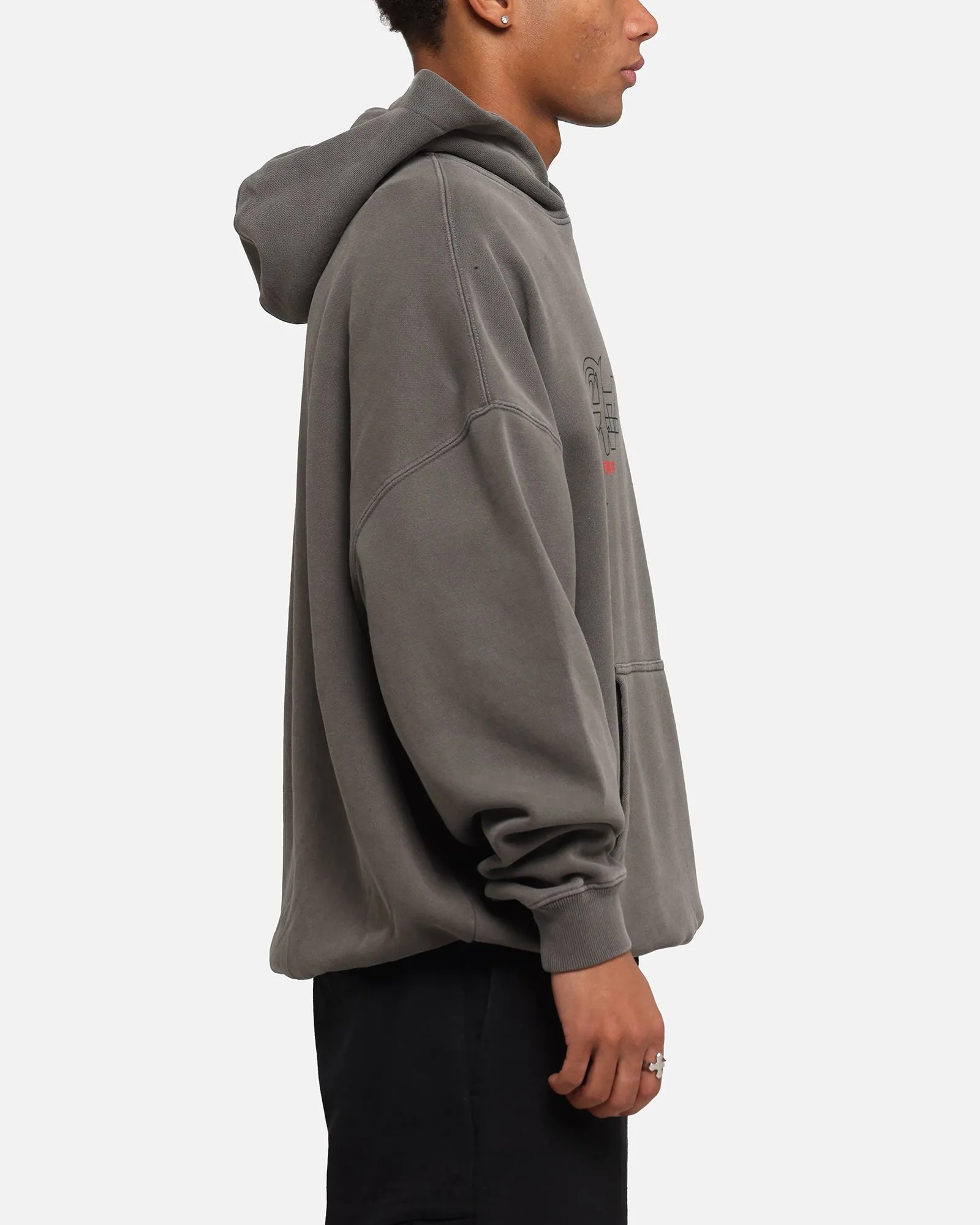 The Anti Order Arcade Boxy Hoodie Washed Charcoal sold by Culture Kings product image thumbnail 4