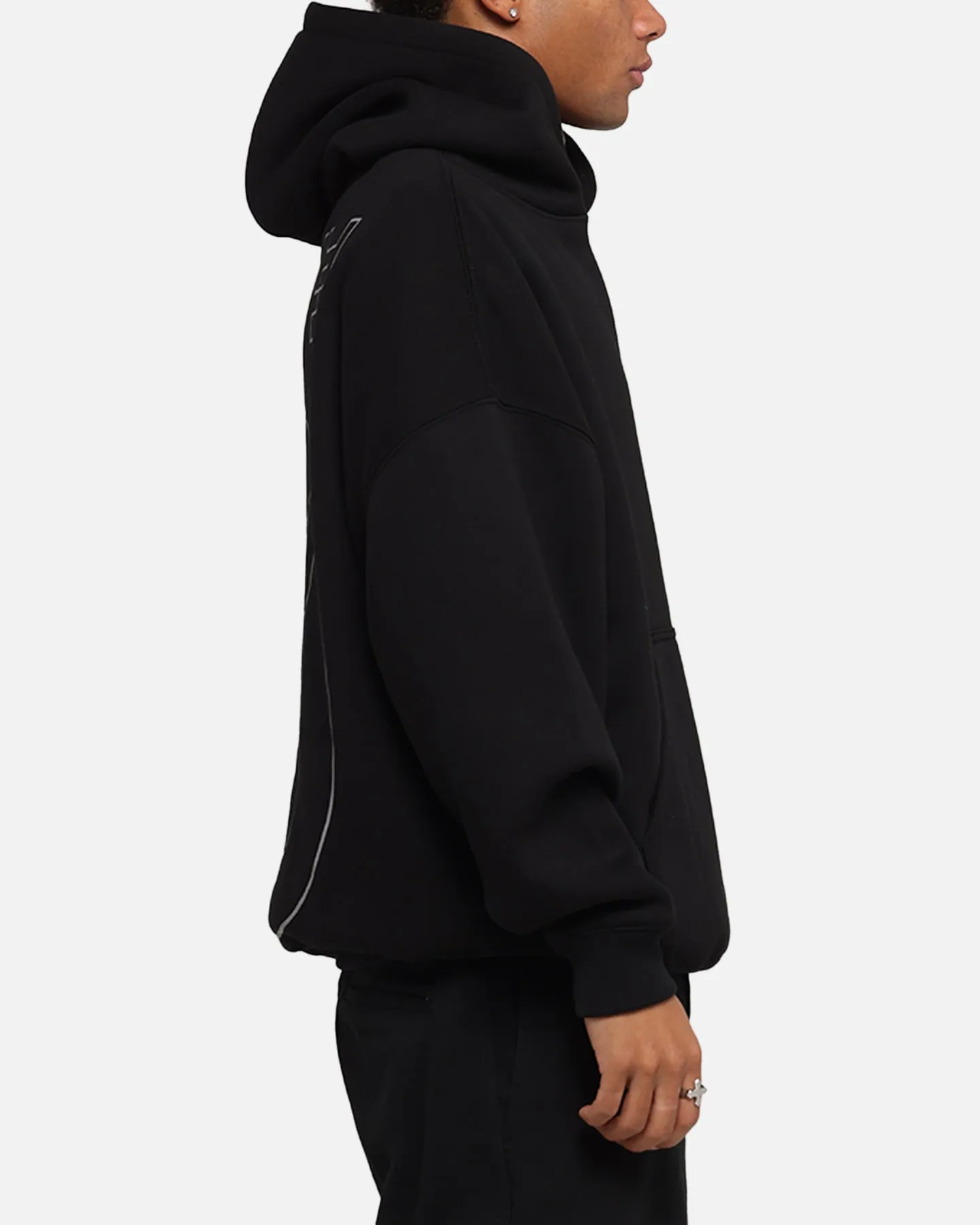 The Anti Order Azero Stencil Boxy Hoodie Black sold by Culture Kings product image thumbnail 5