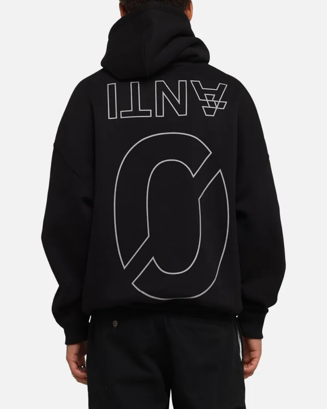 The Anti Order Azero Stencil Boxy Hoodie Black sold by Culture Kings