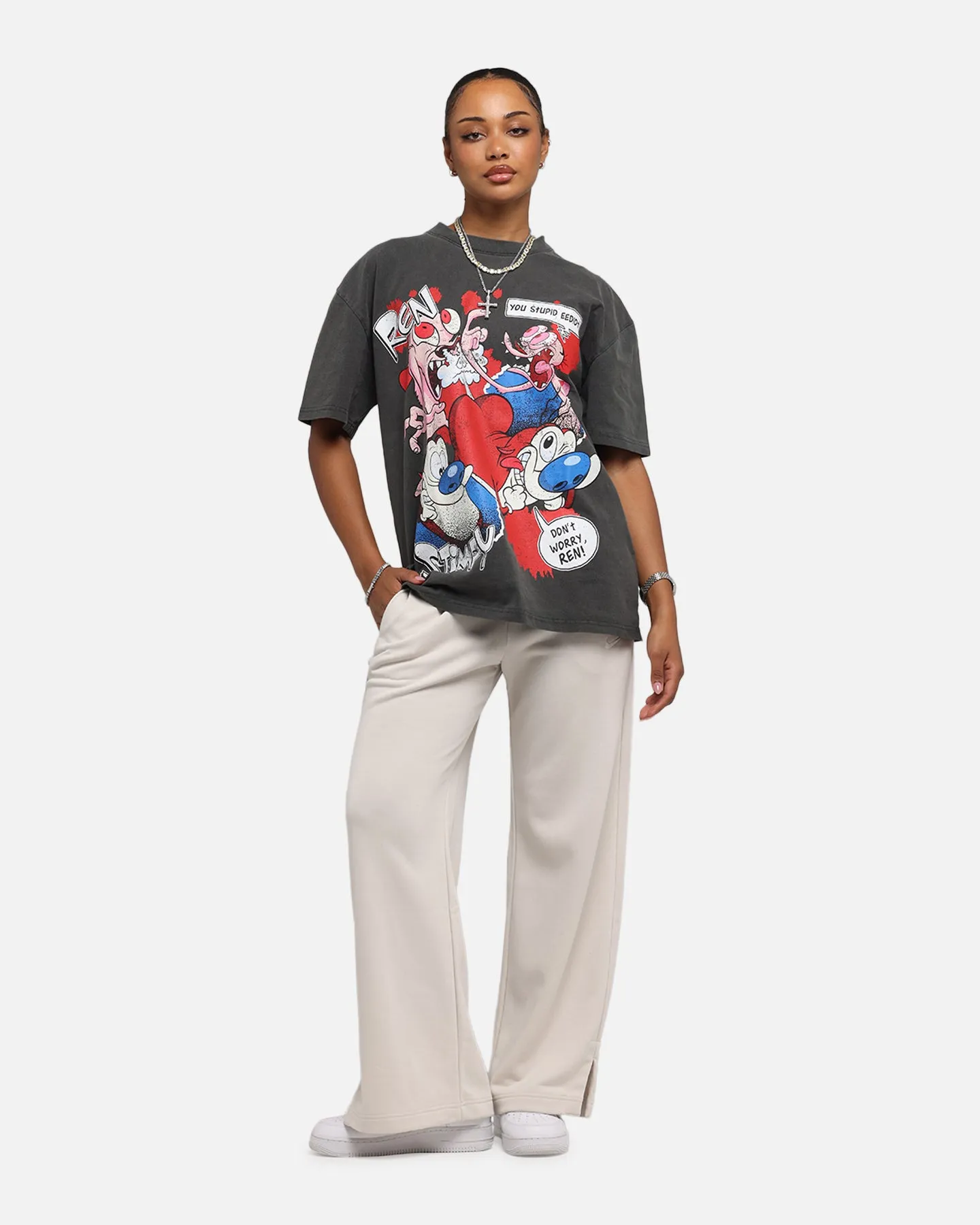 American Thrift X Nickelodeon Ren And Stimpy Heavy T-Shirt Black Wash sold by Culture Kings product image thumbnail 3