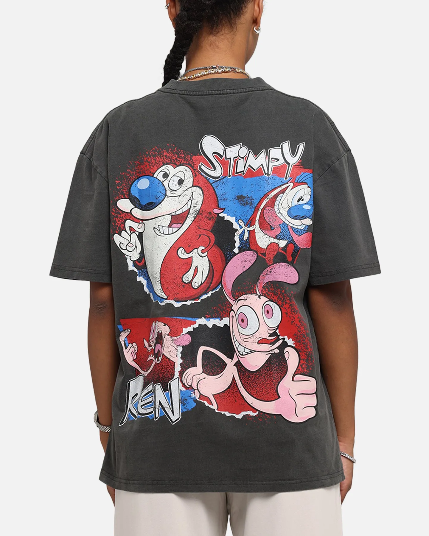 American Thrift X Nickelodeon Ren And Stimpy Heavy T-Shirt Black Wash sold by Culture Kings product image thumbnail 2
