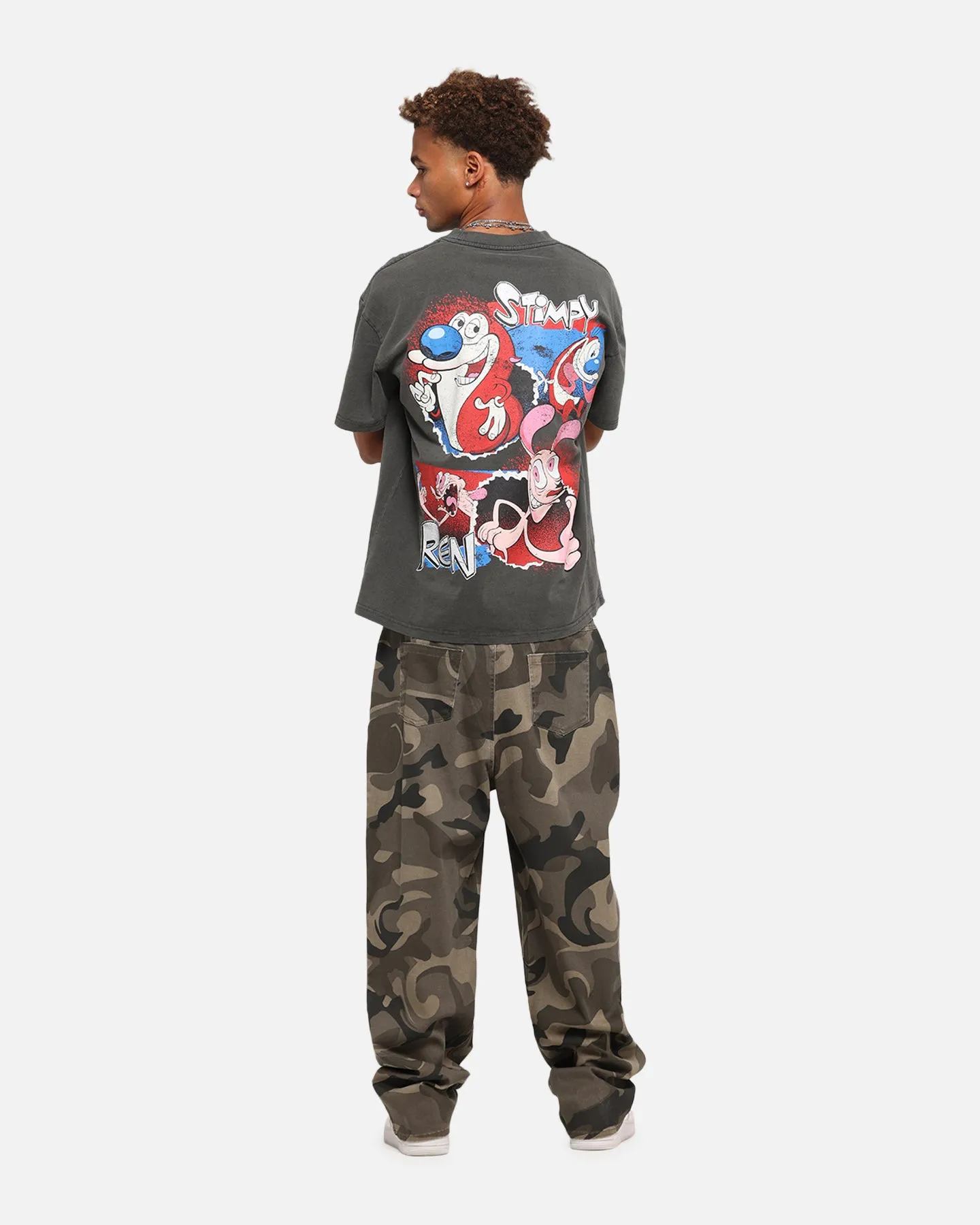 American Thrift X Nickelodeon Ren And Stimpy Heavy T-Shirt Black Wash sold by Culture Kings product image thumbnail 4