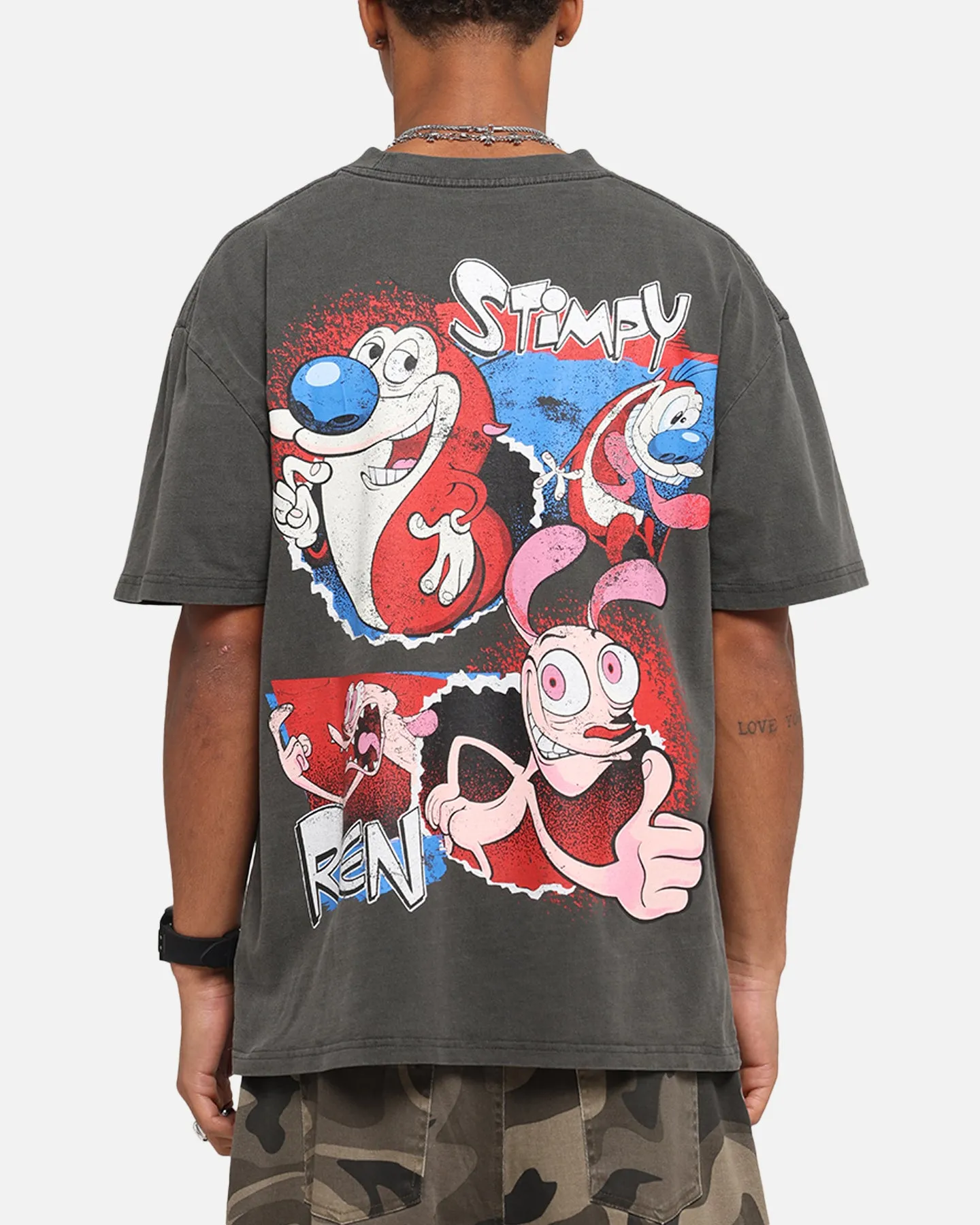 American Thrift X Nickelodeon Ren And Stimpy Heavy T-Shirt Black Wash sold by Culture Kings product image thumbnail 2