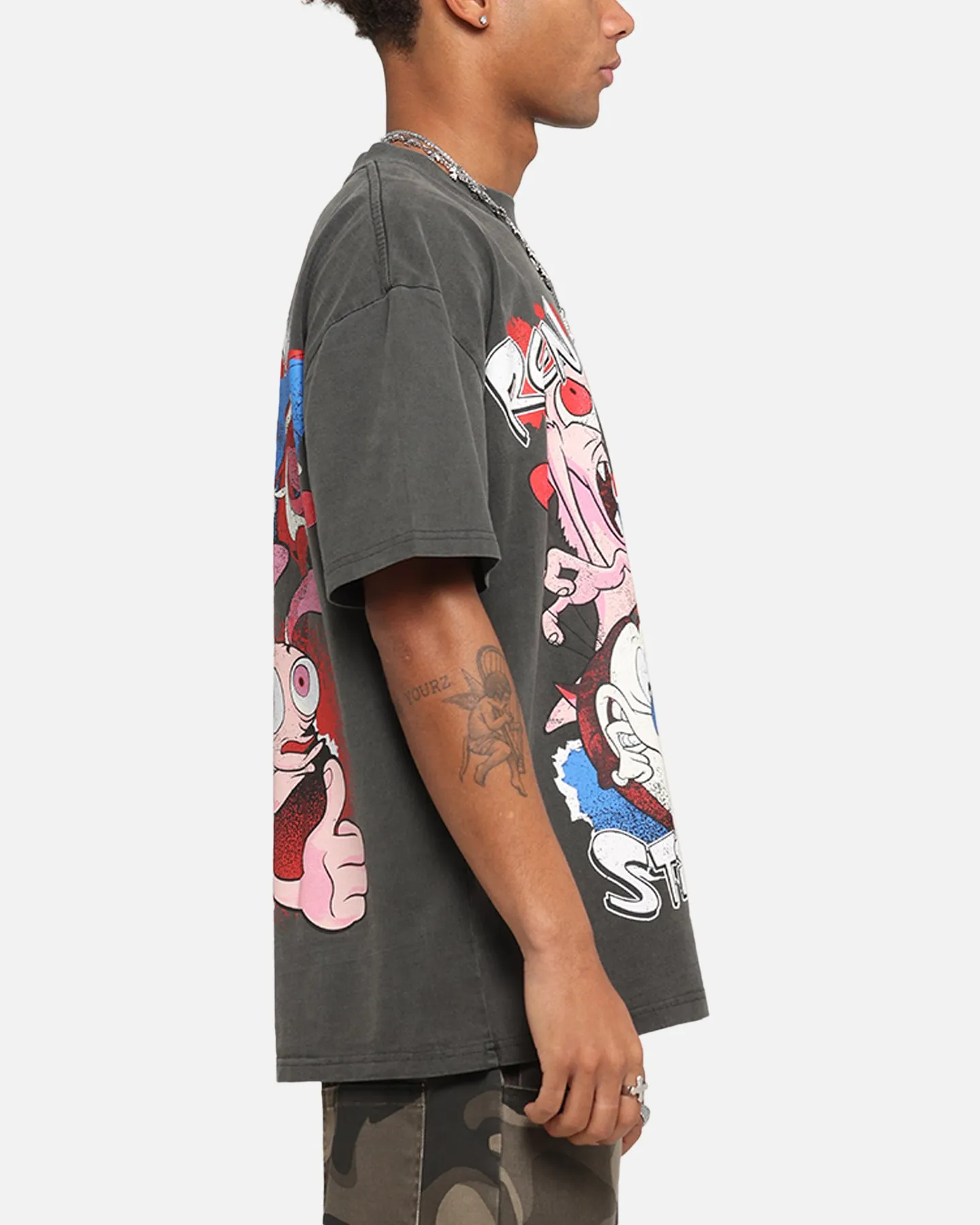 American Thrift X Nickelodeon Ren And Stimpy Heavy T-Shirt Black Wash sold by Culture Kings product image thumbnail 5