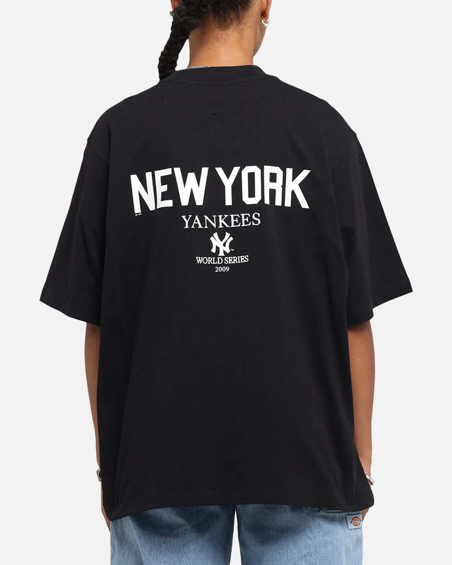 Majestic Athletic New York Yankees Script Boxy T-Shirt Black sold by Culture Kings