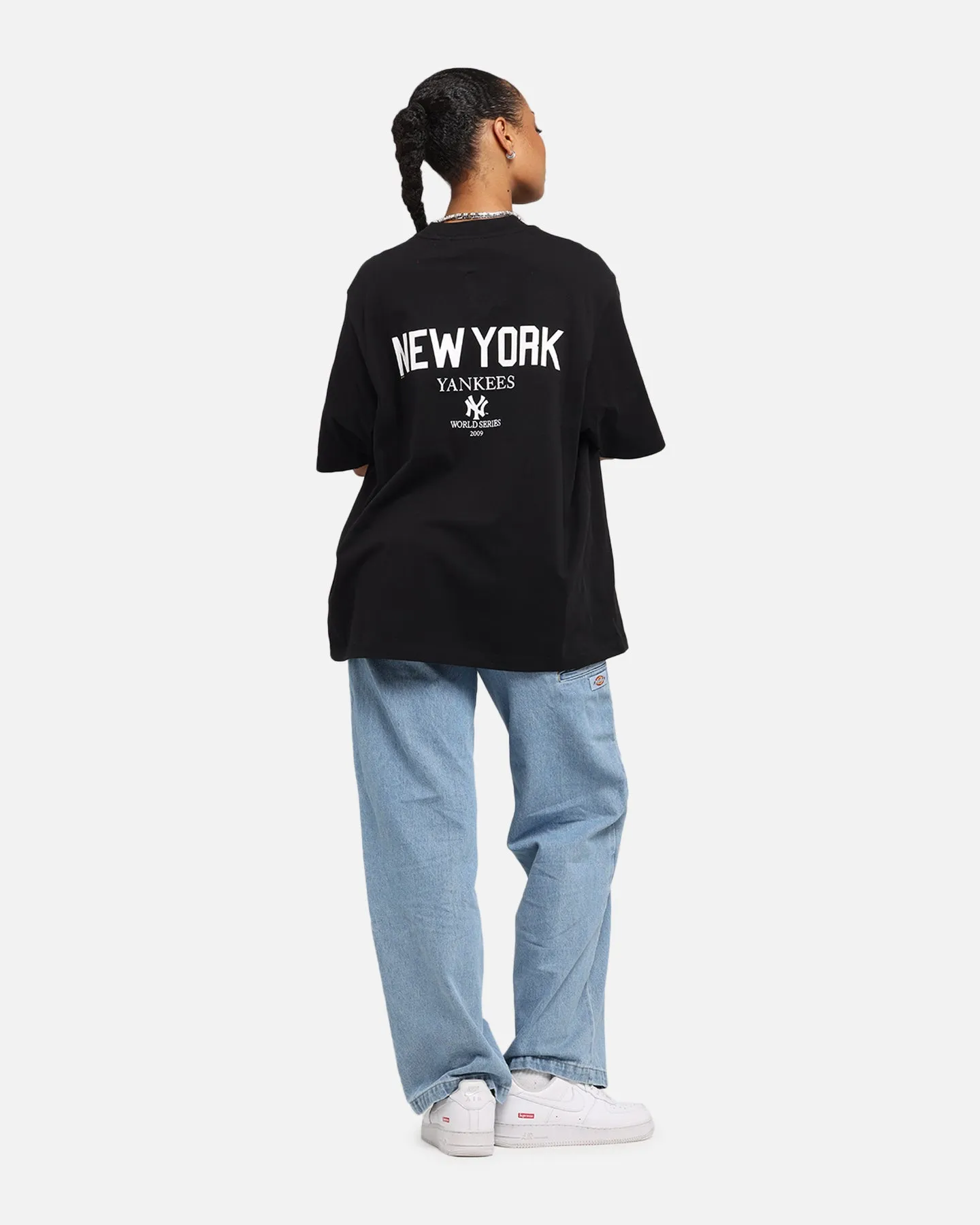 Majestic Athletic New York Yankees Script Boxy T-Shirt Black sold by Culture Kings product image thumbnail 3