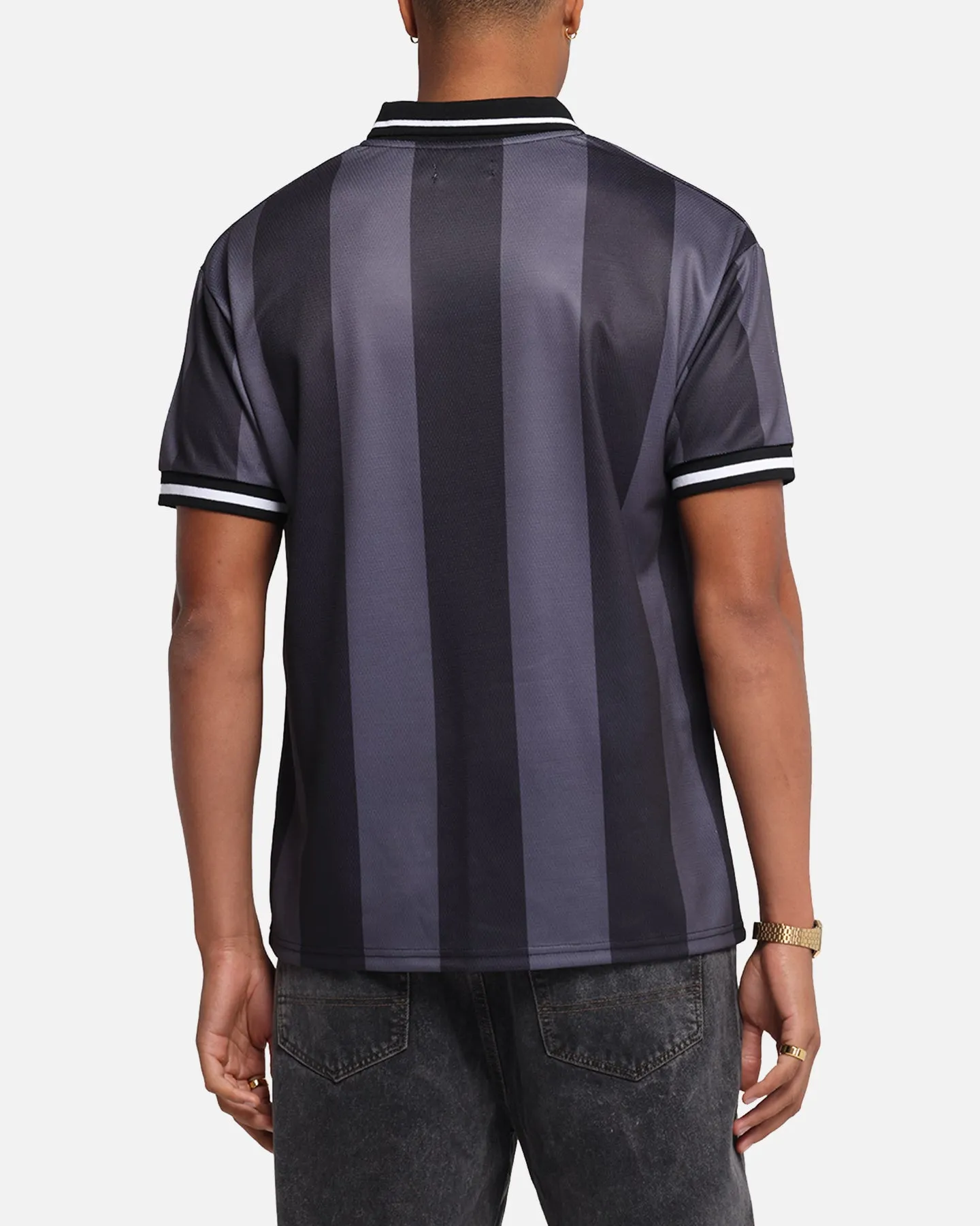 S Double Football Jersey Black Stripe sold by Culture Kings product image thumbnail 3