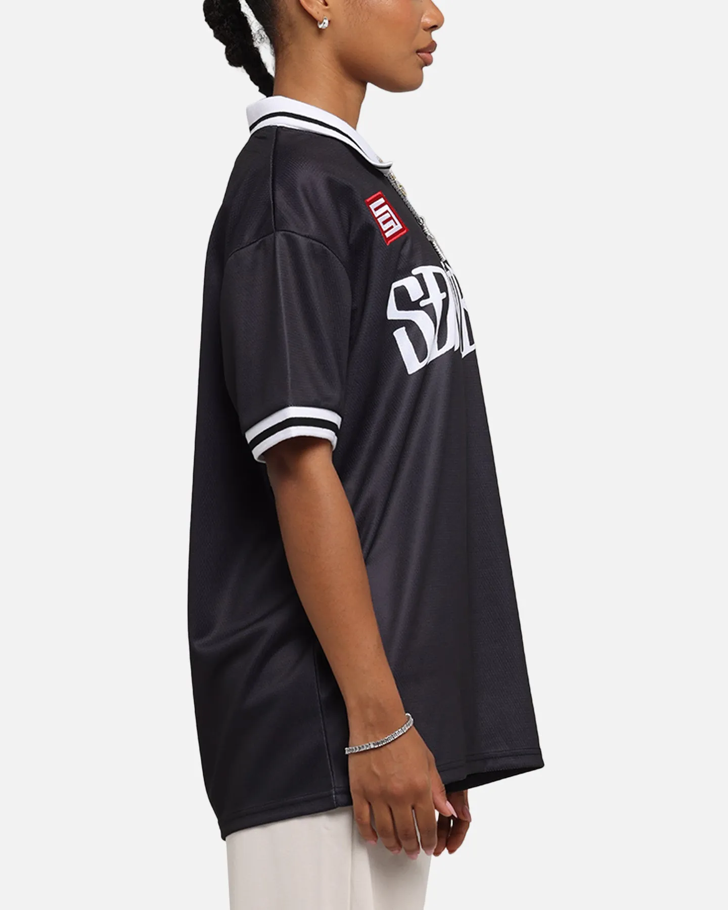 S Double Football Jersey Solid Black sold by Culture Kings product image thumbnail 4