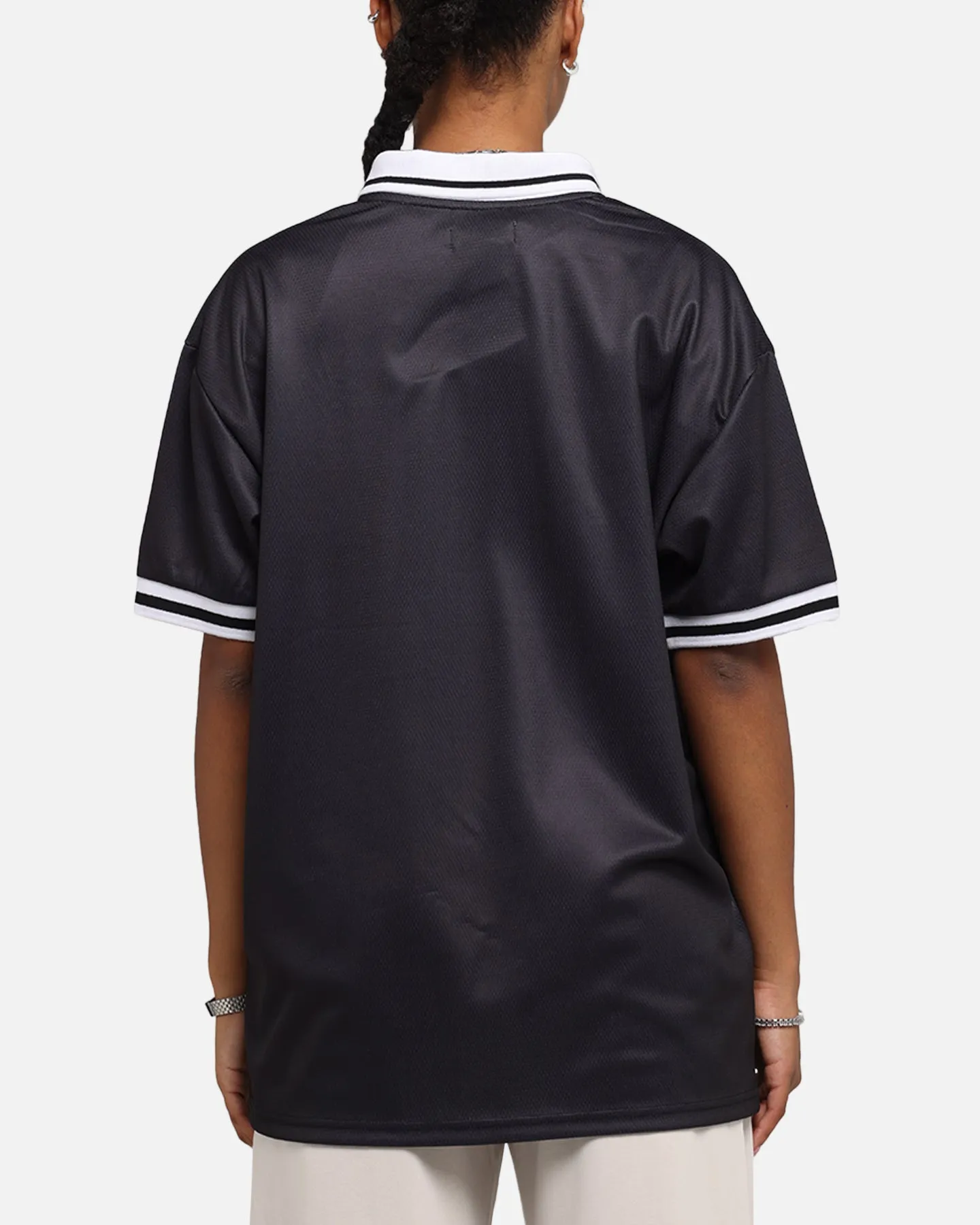 S Double Football Jersey Solid Black sold by Culture Kings product image thumbnail 3