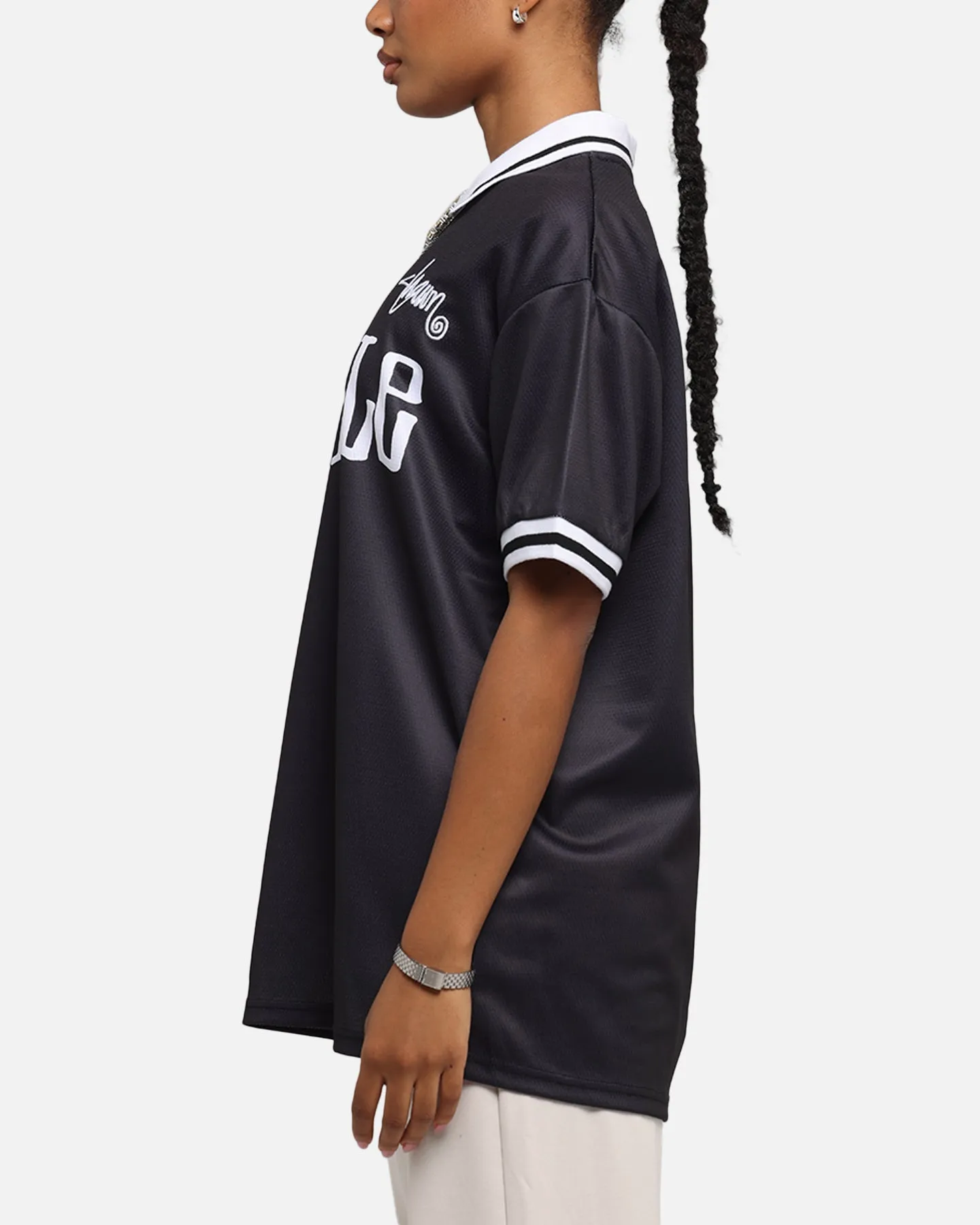 S Double Football Jersey Solid Black sold by Culture Kings product image thumbnail 5