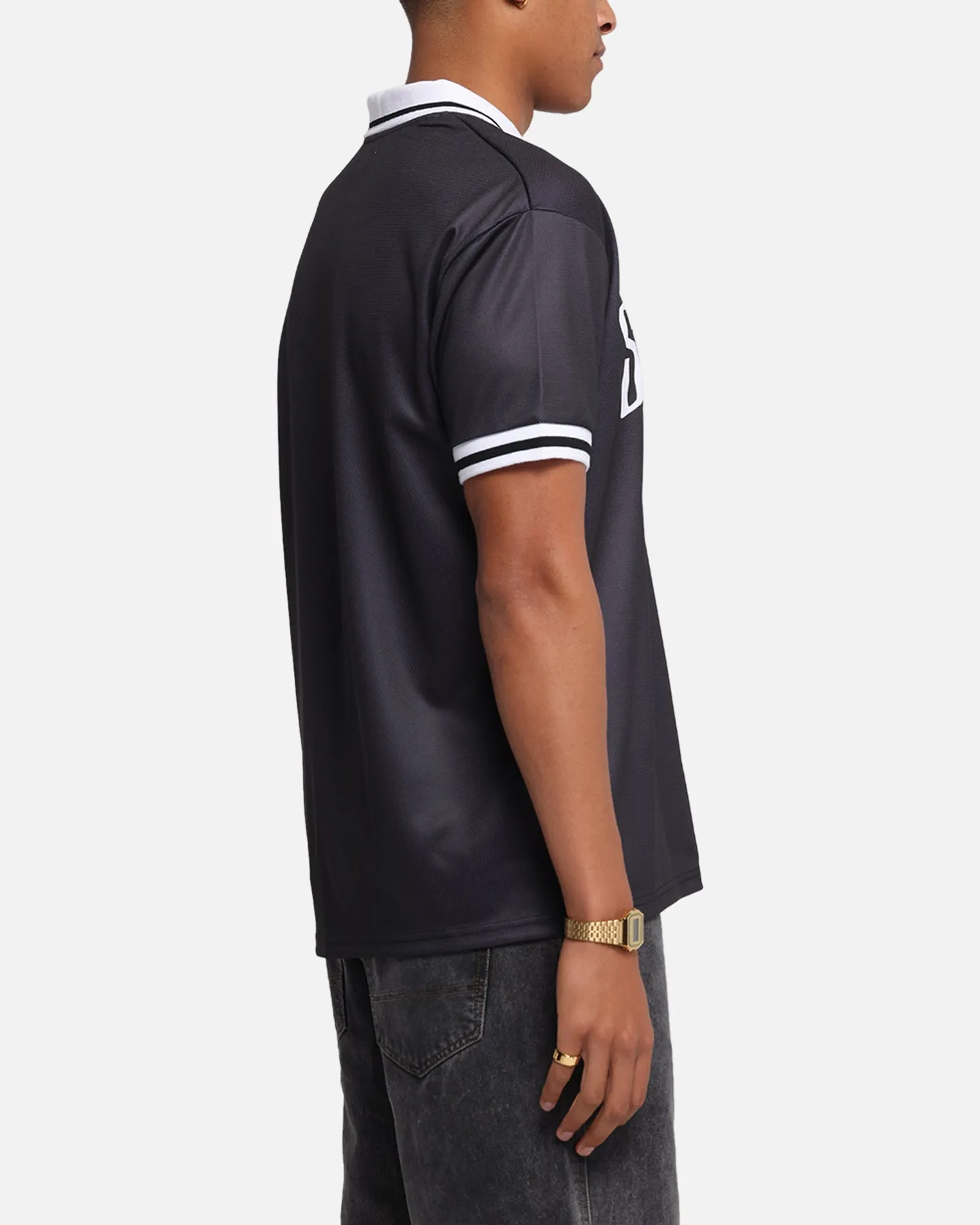 S Double Football Jersey Solid Black sold by Culture Kings product image thumbnail 4