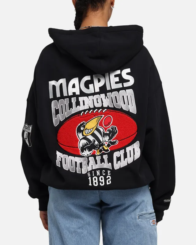 Mitchell & Ness Collingwood Magpies Team Hoodie Solid Black sold by Culture Kings