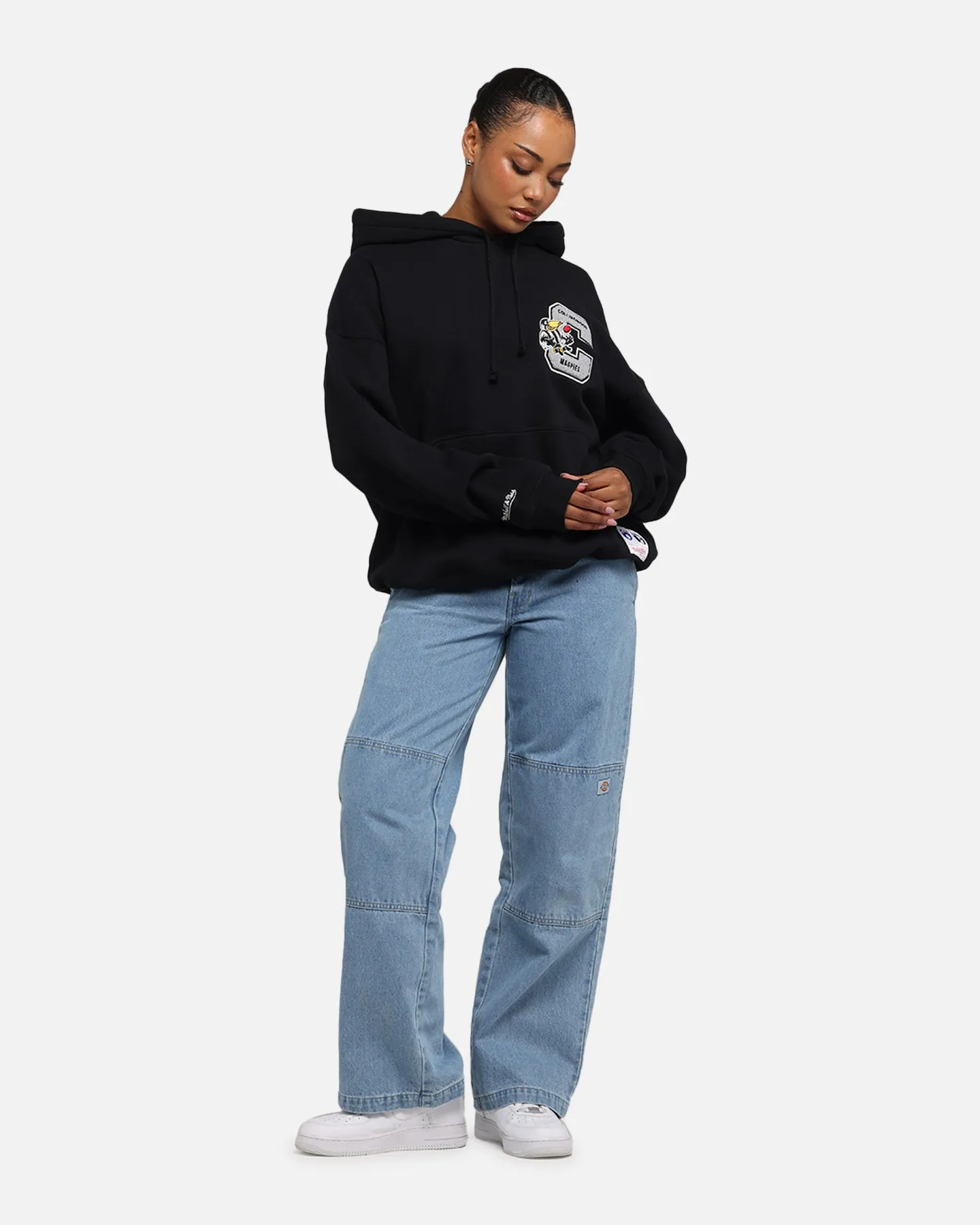 Mitchell & Ness Collingwood Magpies Team Hoodie Solid Black sold by Culture Kings product image thumbnail 4