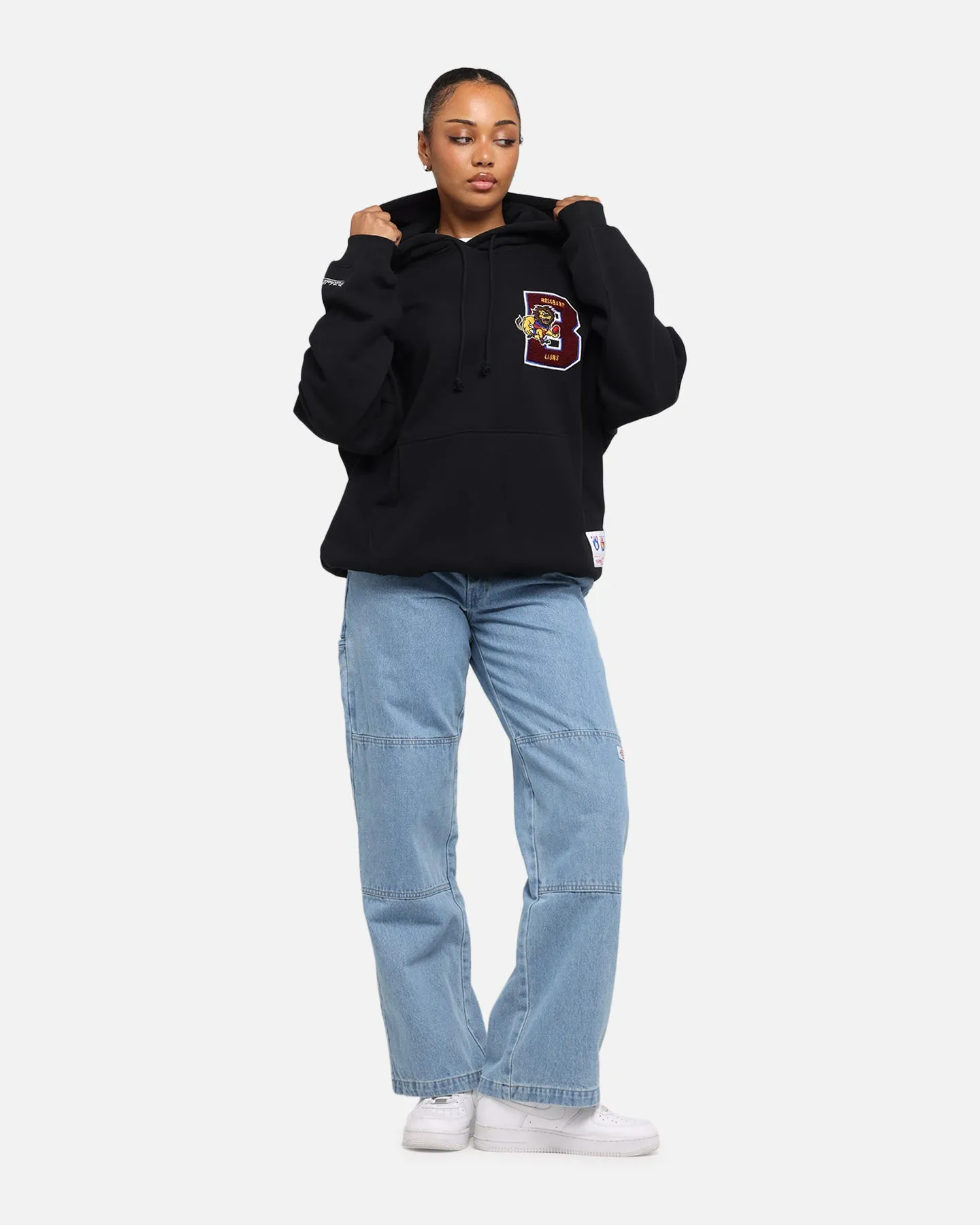 Mitchell & Ness Brisbane Lions Team Hoodie Solid Black sold by Culture Kings product image thumbnail 4