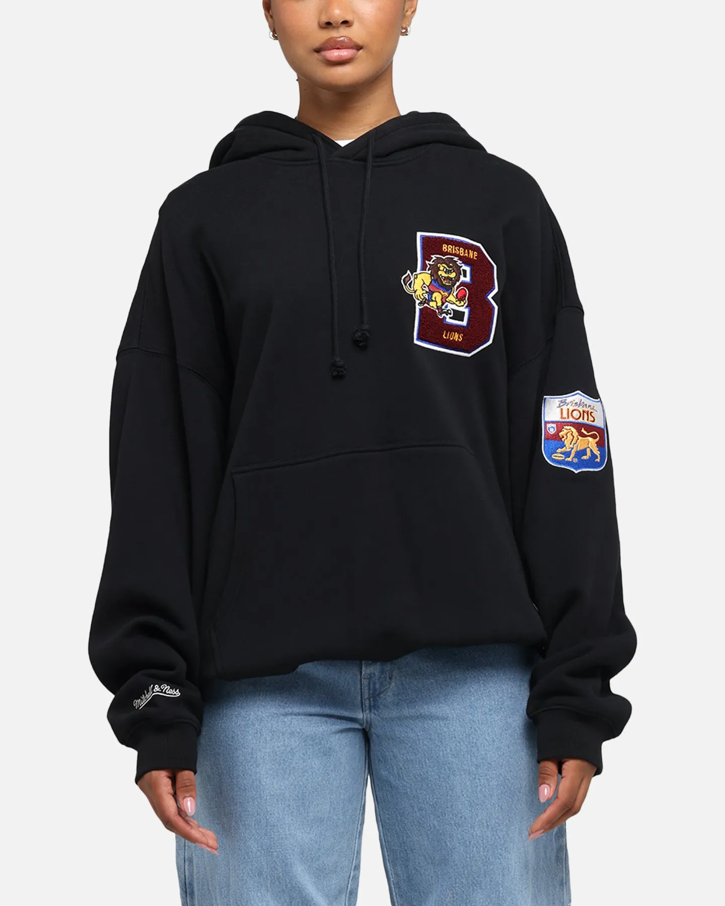 Mitchell & Ness Brisbane Lions Team Hoodie Solid Black sold by Culture Kings product image thumbnail 2