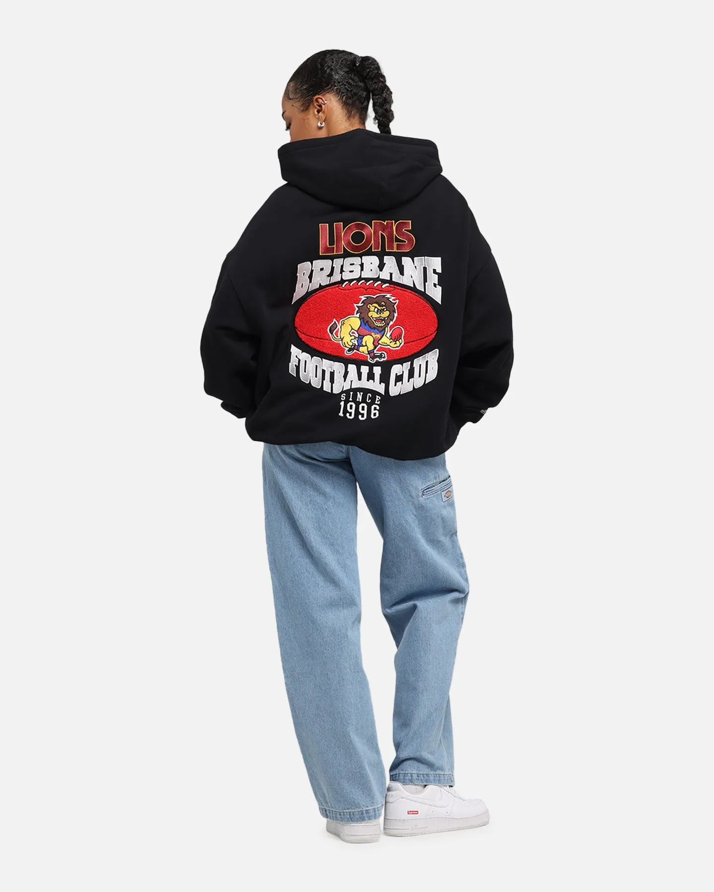 Mitchell & Ness Brisbane Lions Team Hoodie Solid Black sold by Culture Kings product image thumbnail 3