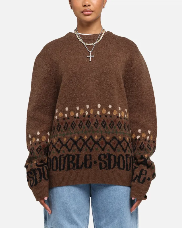 S Double Knitted Sweater Chocolate sold by Culture Kings