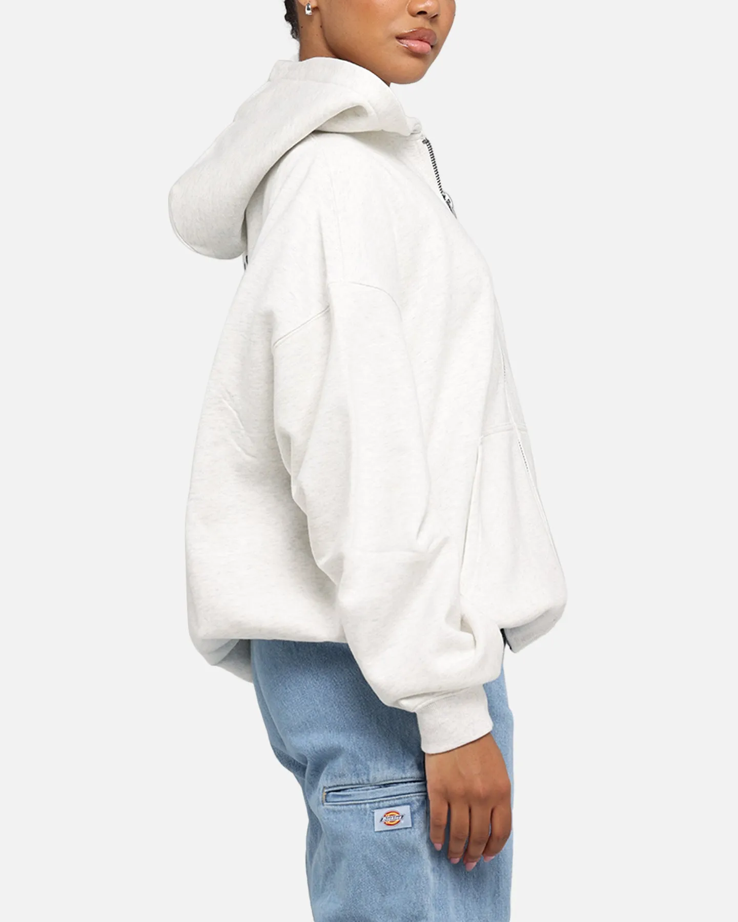 Majestic Athletic New York Yankees Arch FZ Boxy Hoodie White Marle sold by Culture Kings product image thumbnail 5