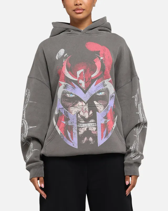 American Thrift Marvel X-Men Magneto Premium Hoodie Washed Charcoal made by Culture Kings