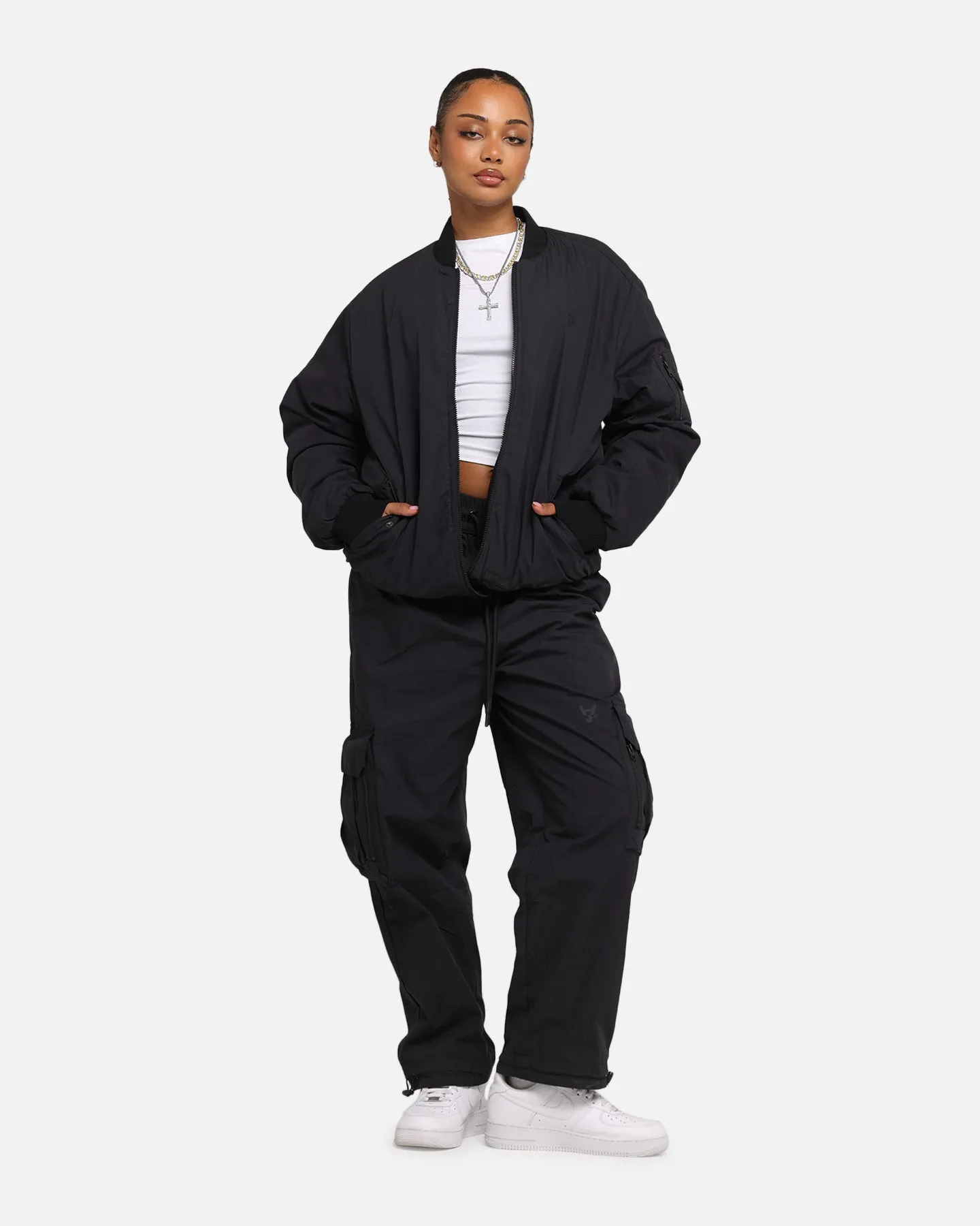 The Anti Order Anti Essential Oversized Bomber Jacket Black sold by Culture Kings product image thumbnail 3