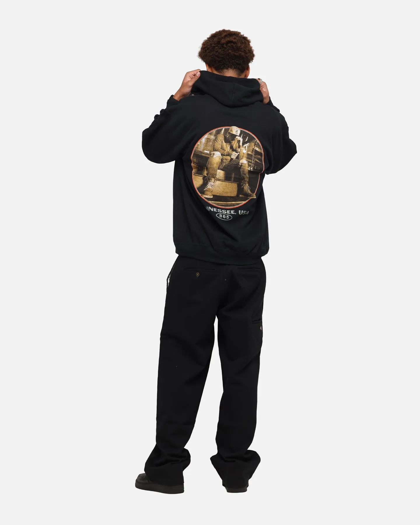 Morgan Wallen Morgan Tennessee Hoodie Washed Black sold by Culture Kings product image thumbnail 3