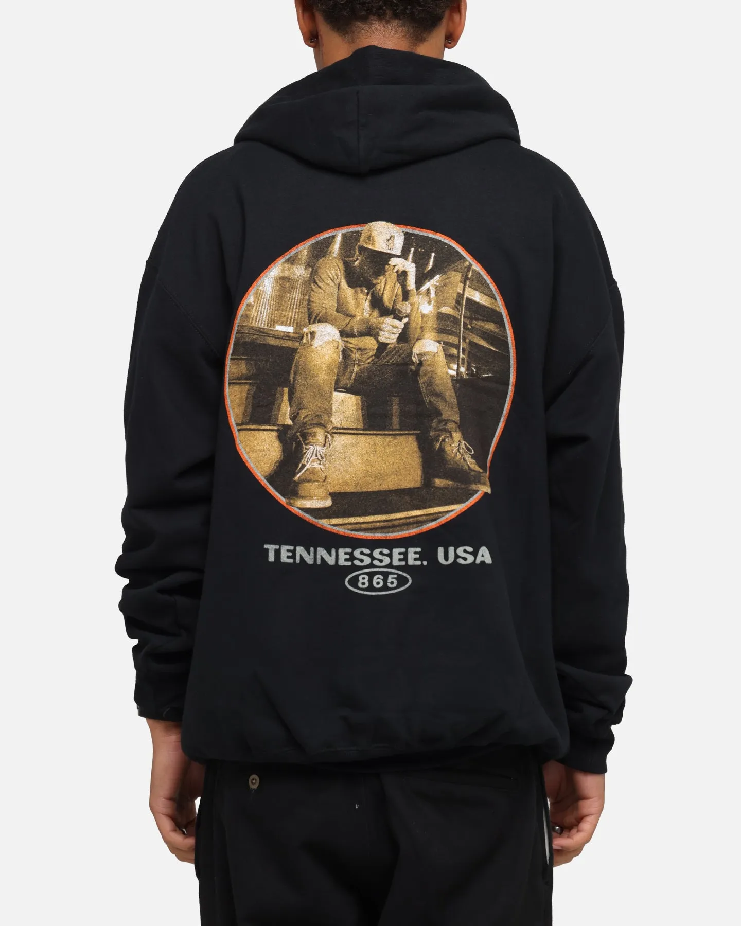 Morgan Wallen Morgan Tennessee Hoodie Washed Black sold by Culture Kings