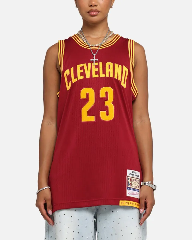 Mitchell & Ness Cleveland Cavaliers Lebron James 2015 Dark Jersey Burgundy made by Mitchell & Ness