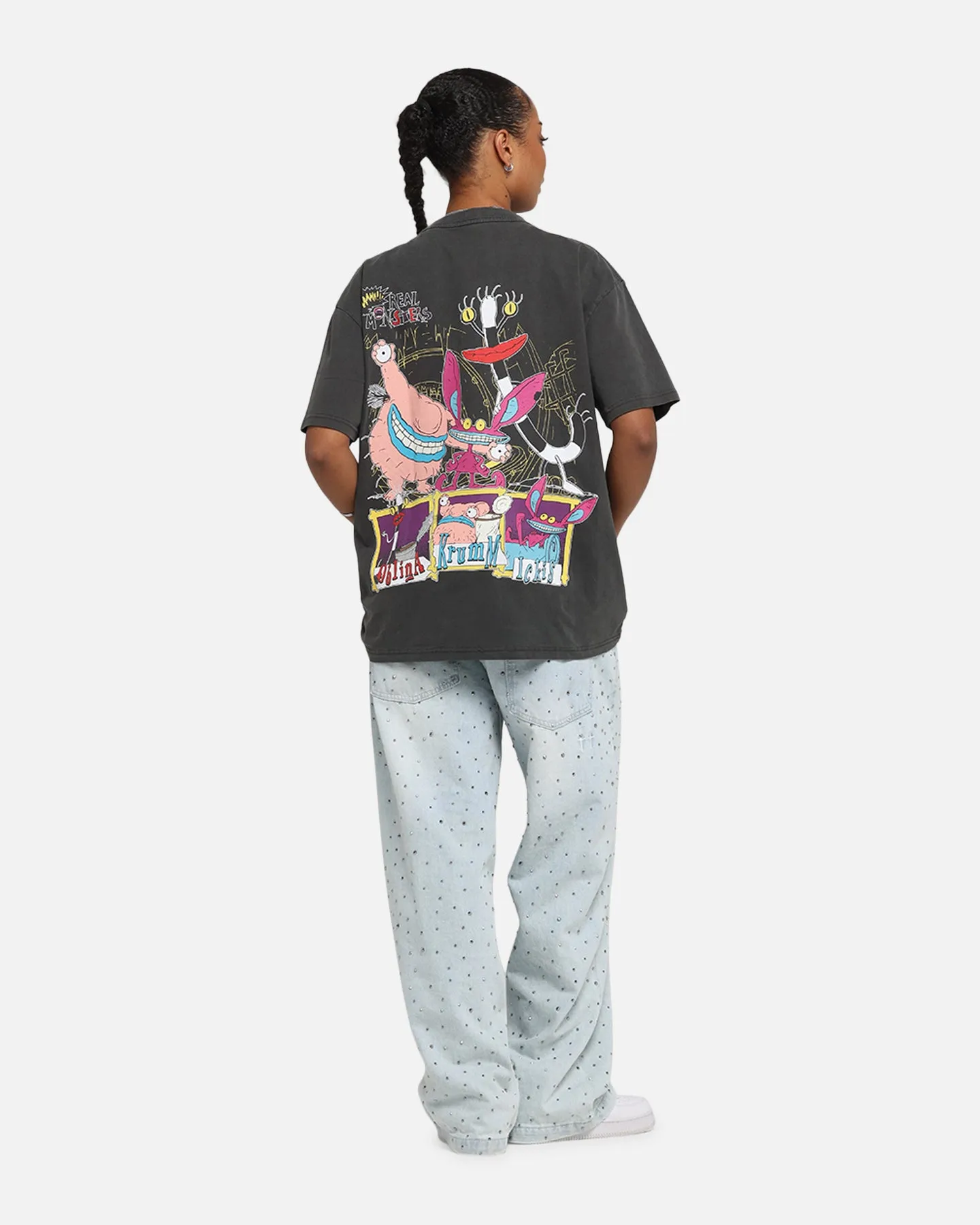 American Thrift x Aaahh!!! Real Monsters Monsters Heavy T-Shirt Black Wash sold by Culture Kings product image thumbnail 4