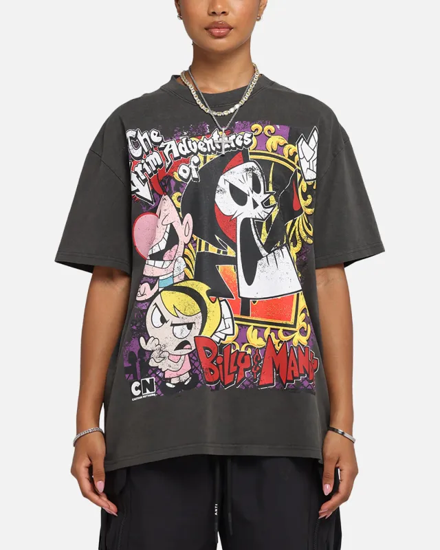 American Thrift X Cartoon Network Grim Adventures Heavy T-Shirt Black Wash sold by Culture Kings