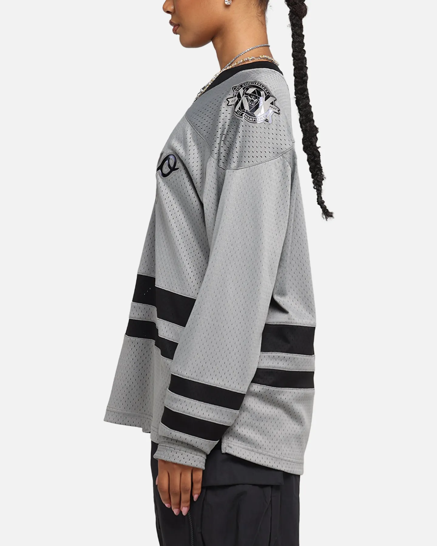 Mitchell & Ness Chicago Bulls Chrome Jersey Gunmetal Grey sold by Culture Kings product image thumbnail 5